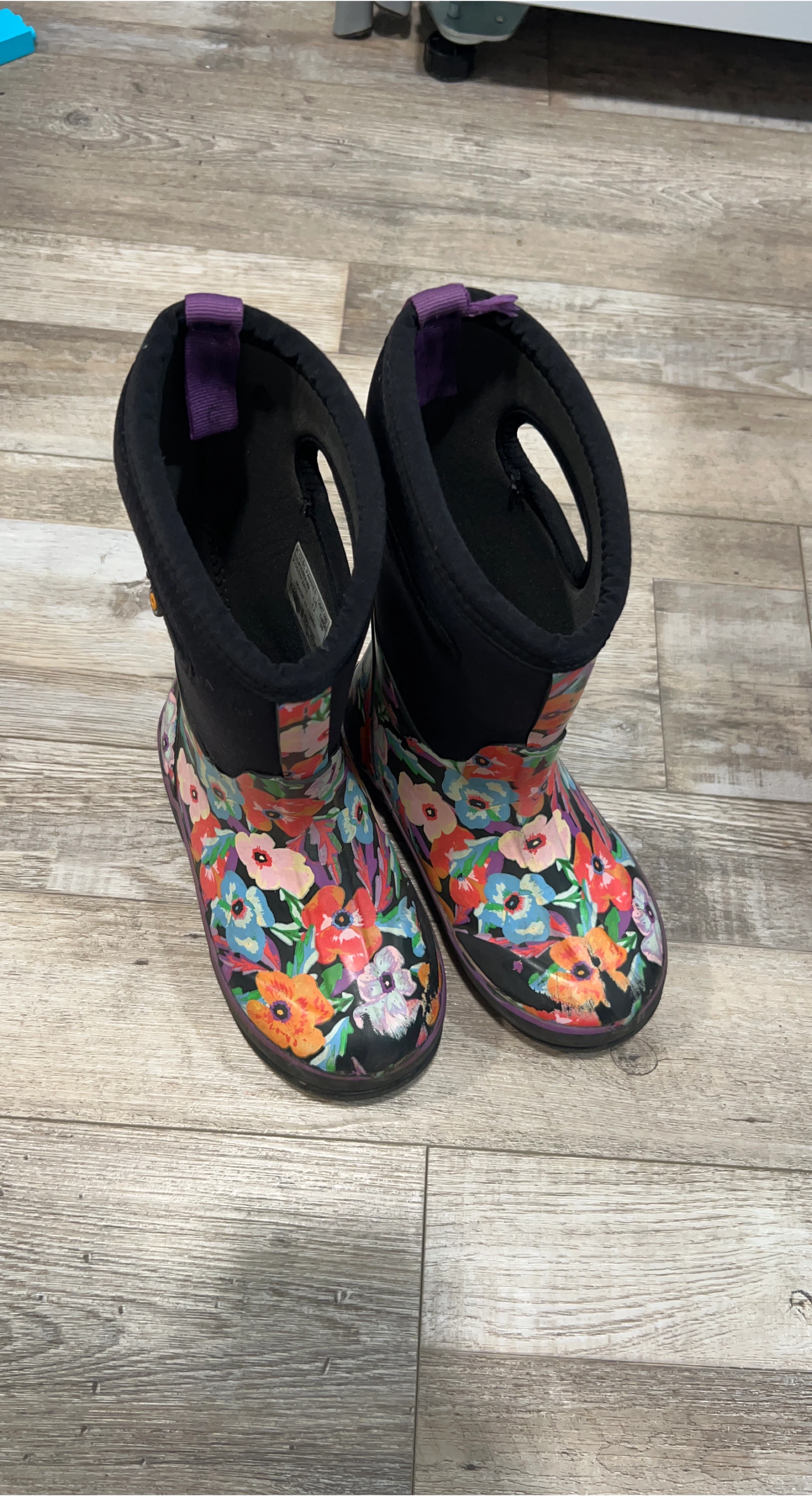 Bogs Kids Floral Rain Boots size 13