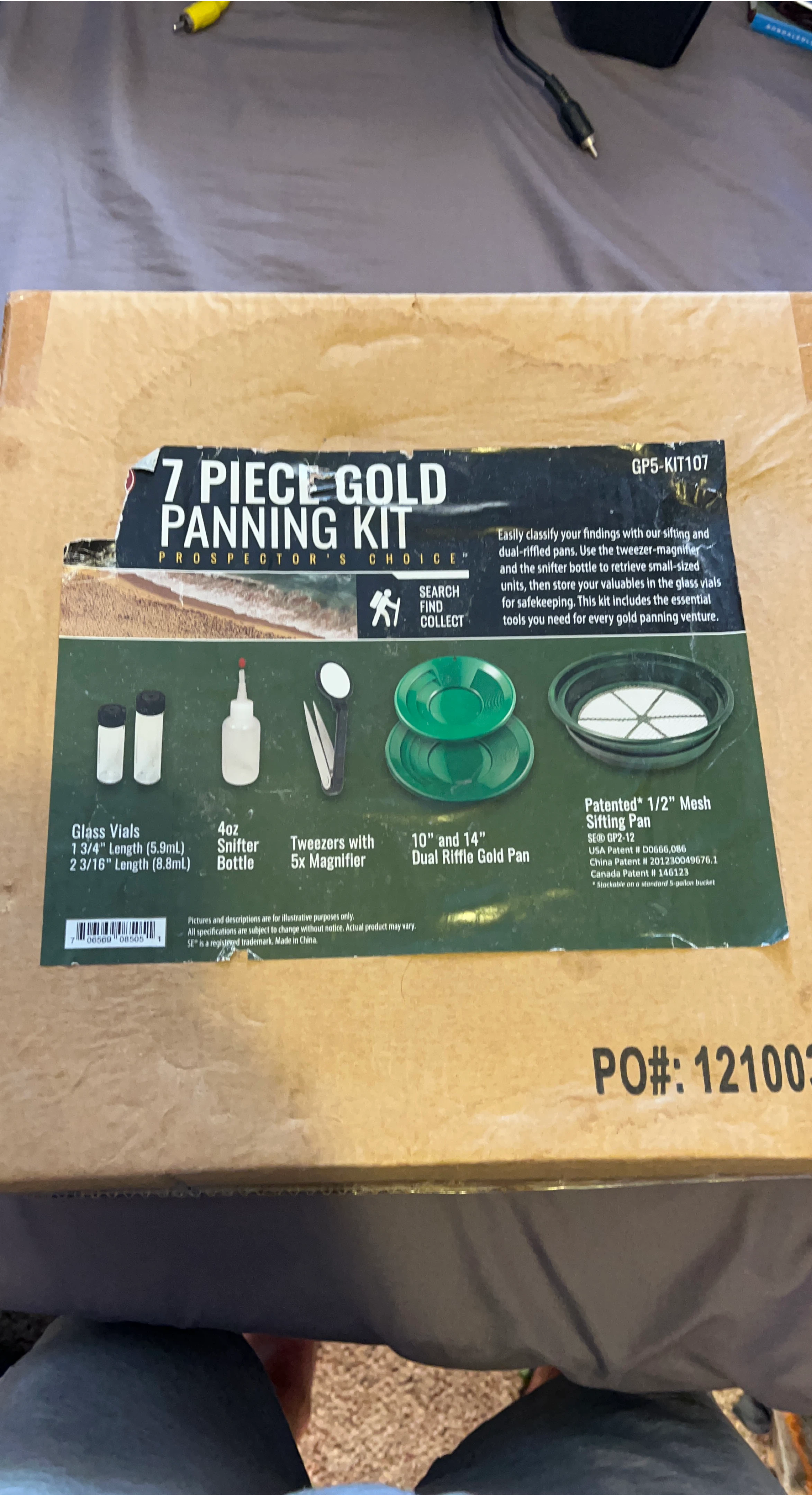 Prospector's Choice 7 Piece Gold Panning Kit - New