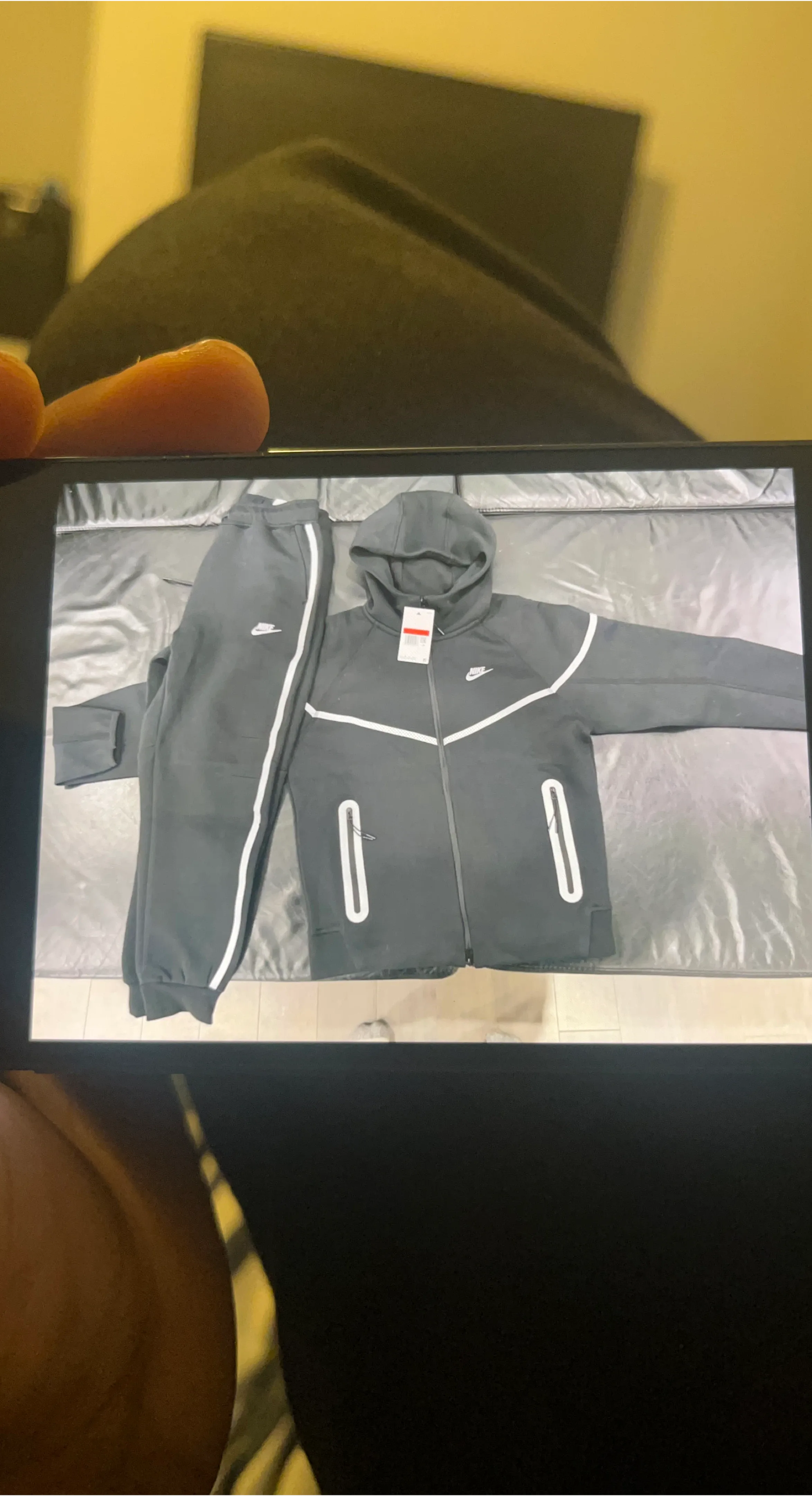 Nike Tech Fleece Tracksuit Reflective - Black