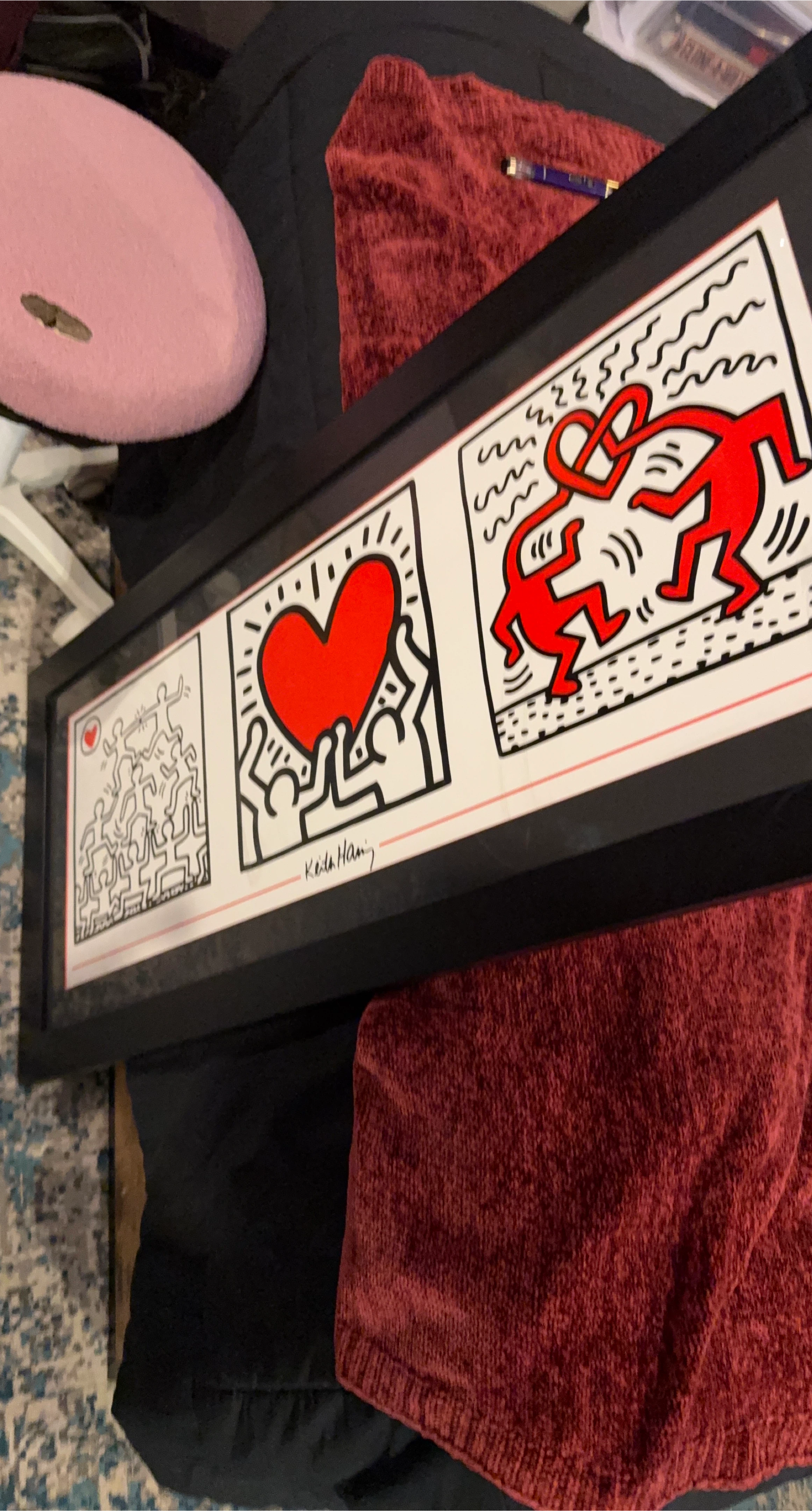 Keith Haring Framed Art