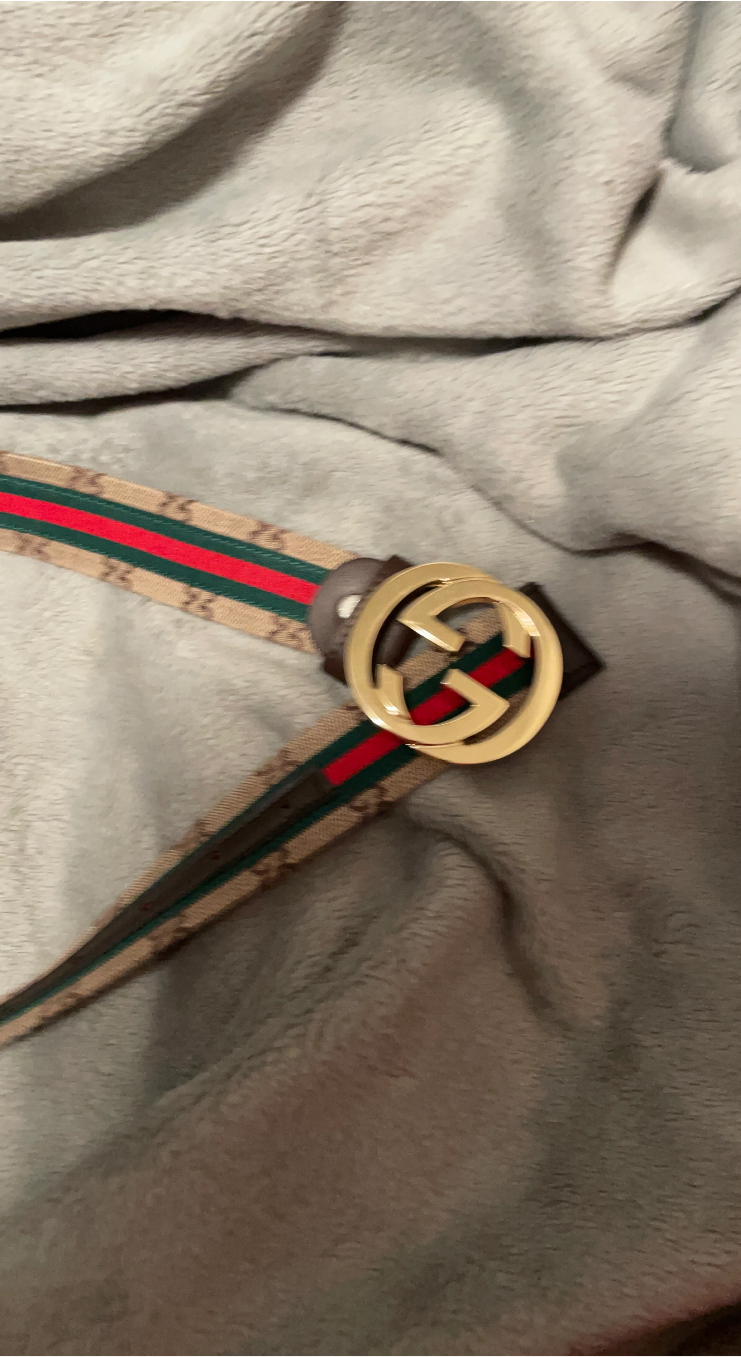 Gucci Belt with Gold Buckle