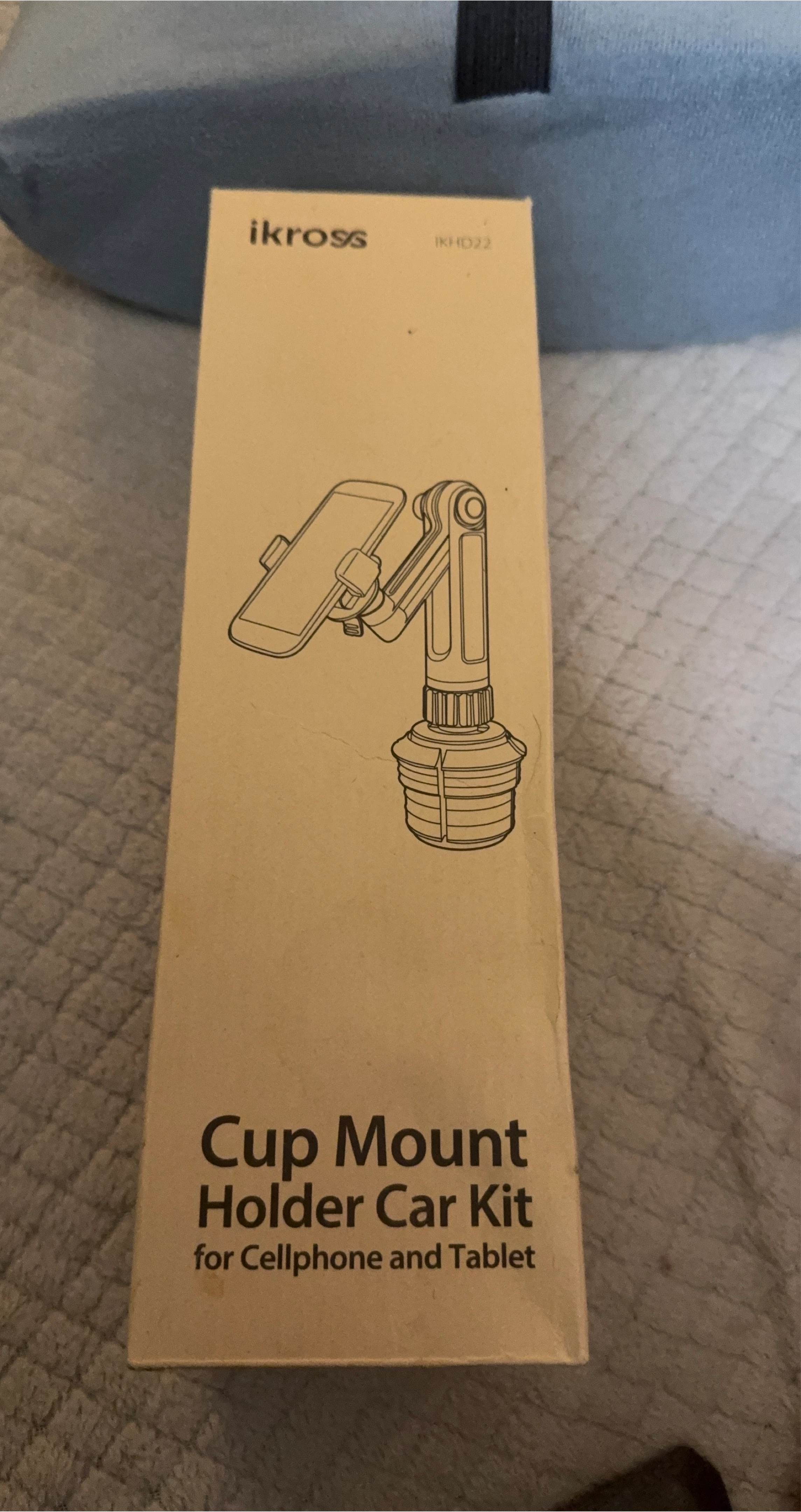 ikross Cup Mount Holder Car Kit for Cellphone/Tablet - NEW