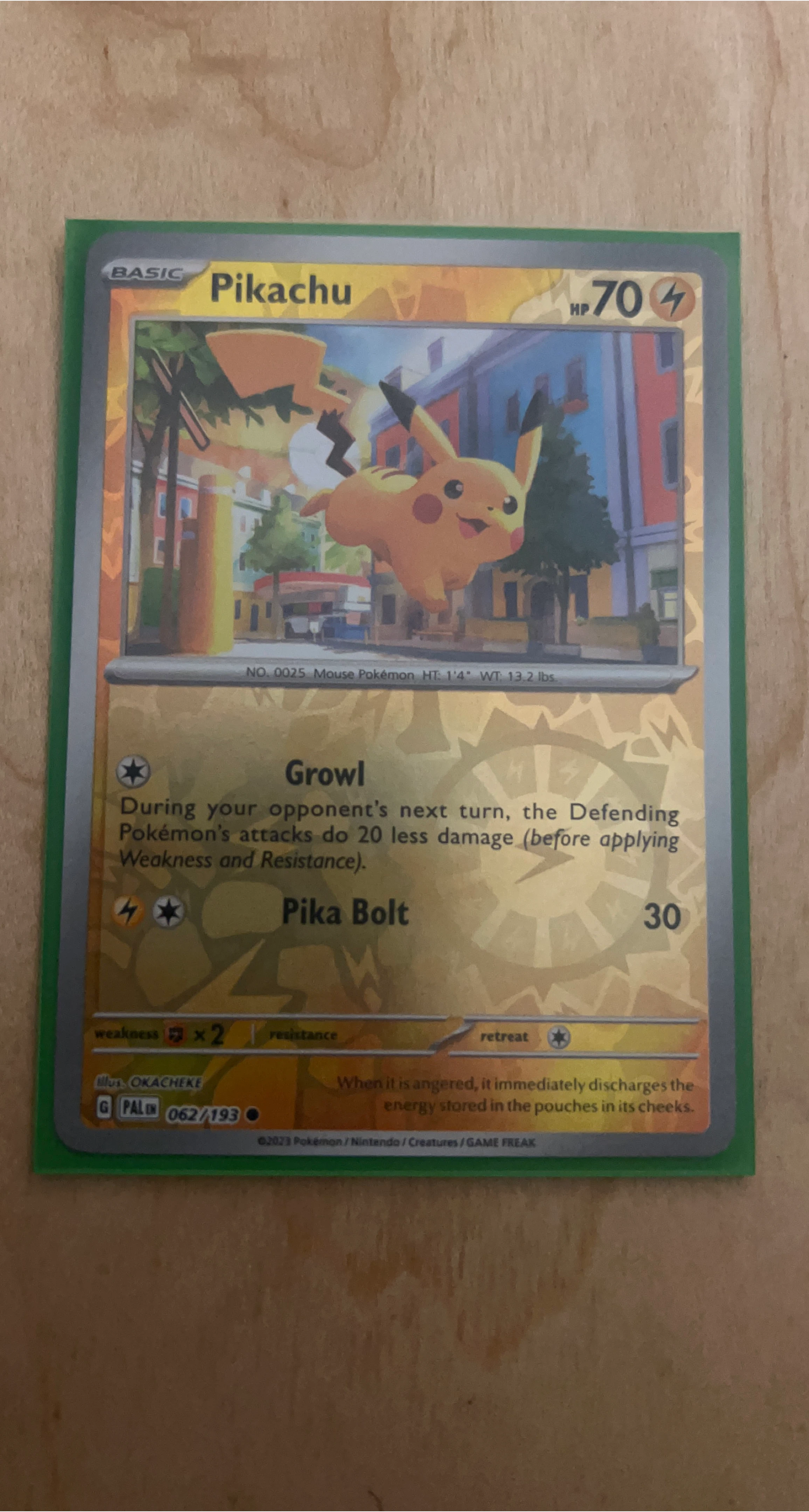 Pikachu Pokémon Card