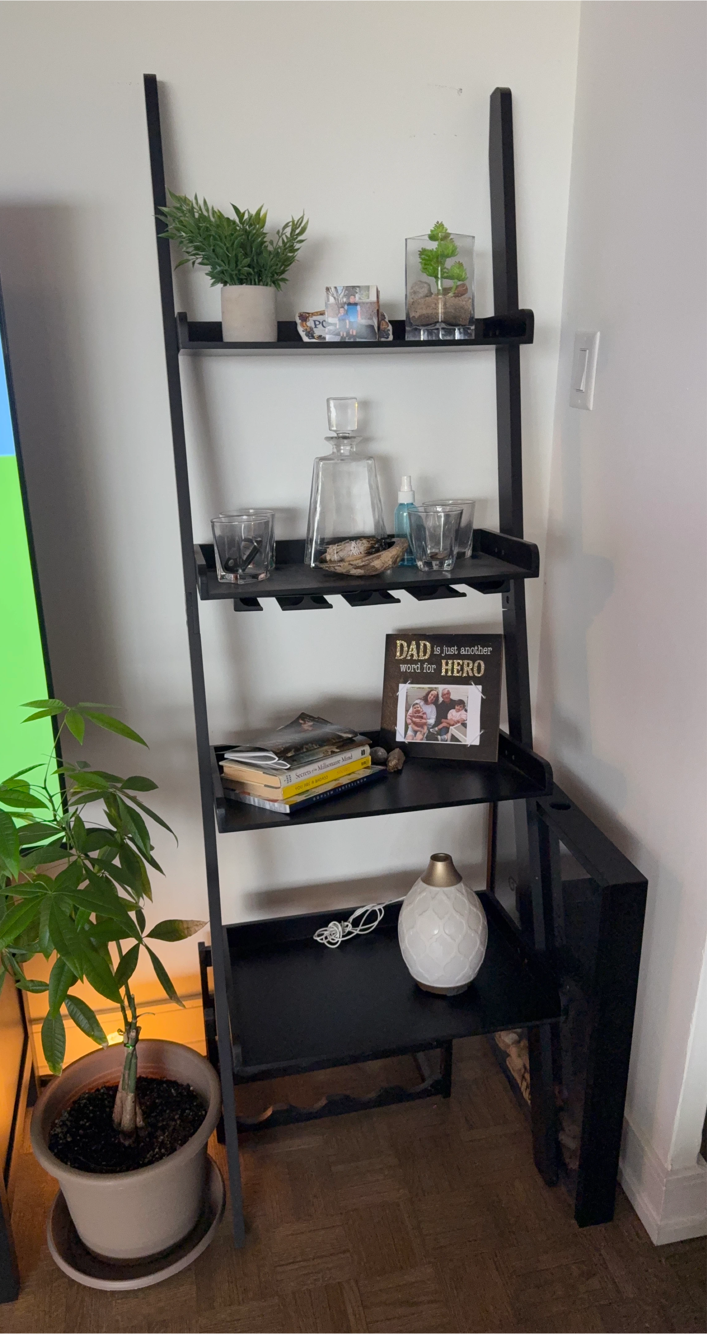 TWO Black Ladder Shelves 🥕 thumbnail