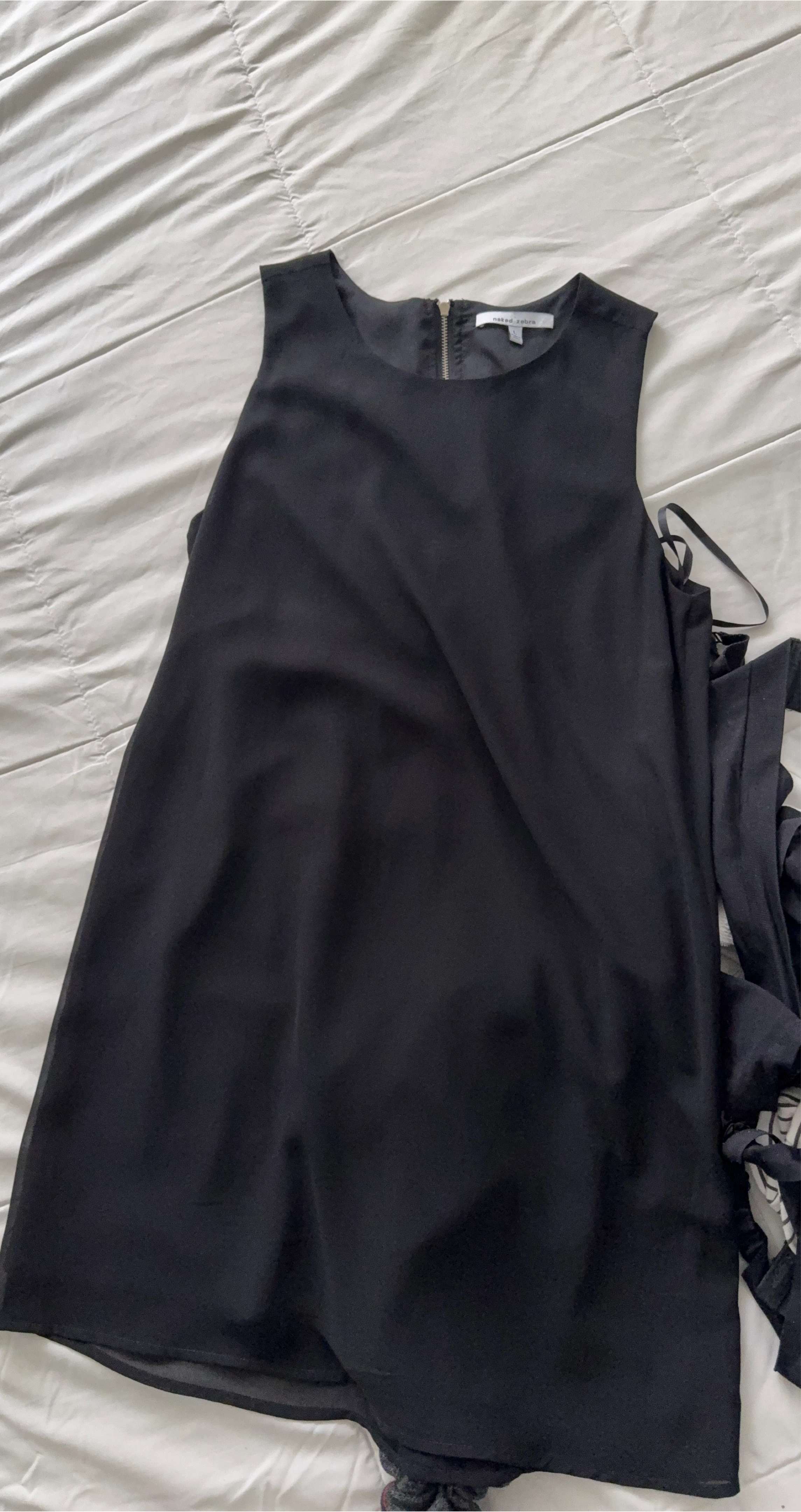 Naked Zebra Black Dress - Size L thumbnail