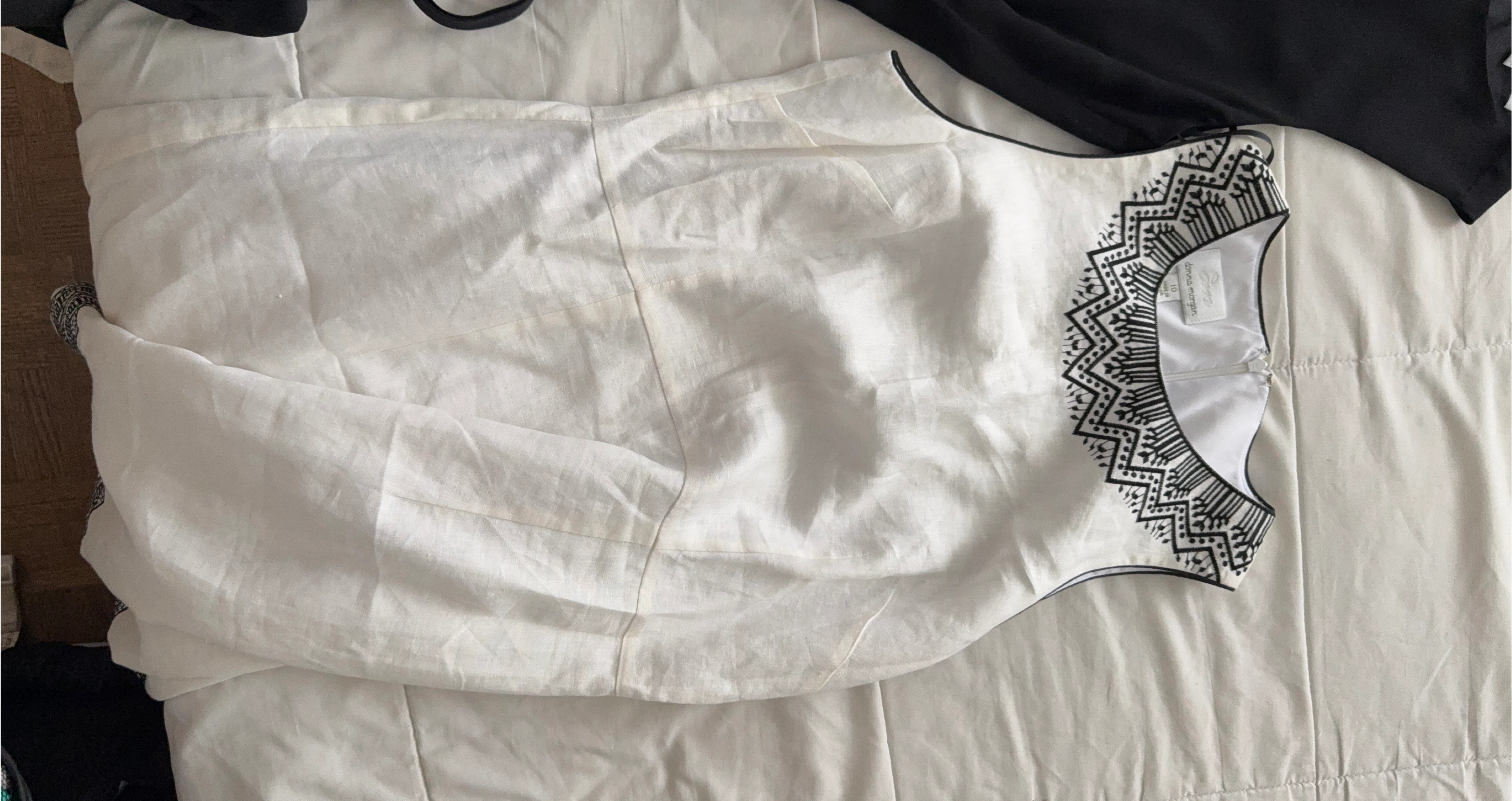 Donna Morgan White Dress - Size 10 thumbnail