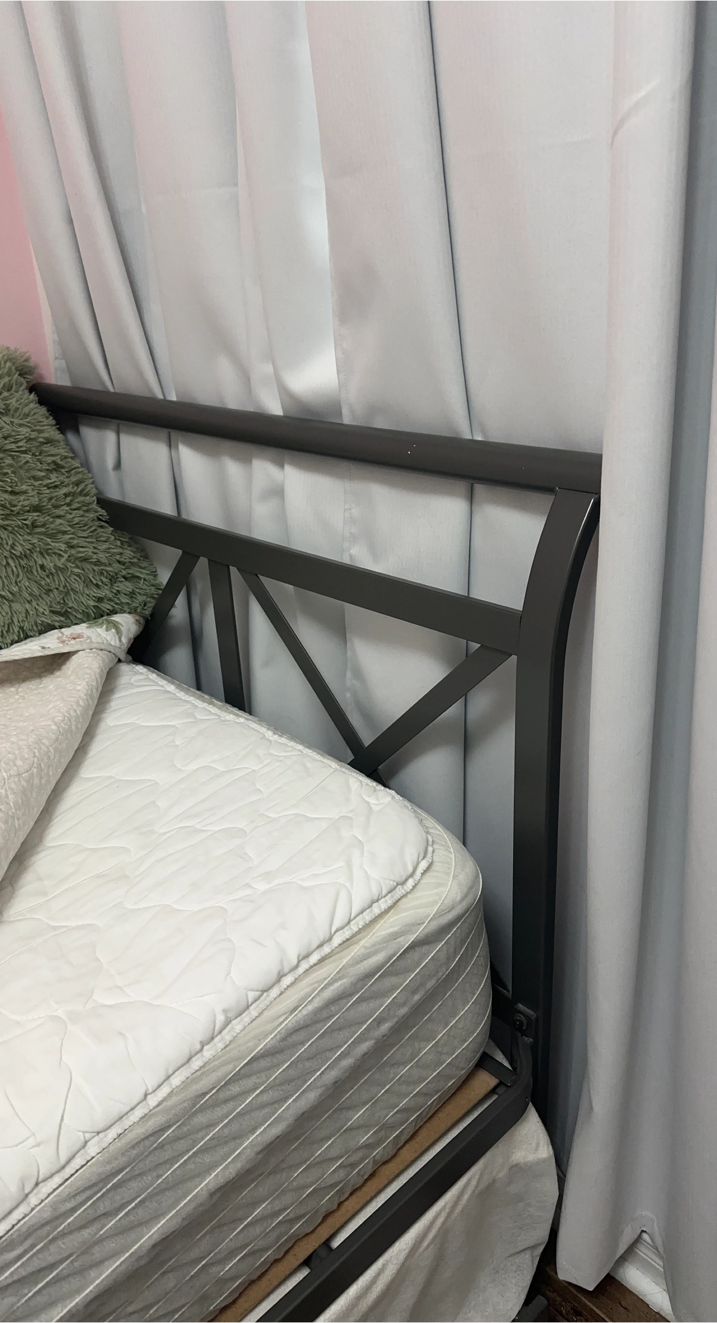 Metal Bed Frame from Costco - Gray 2 beds with mattresses