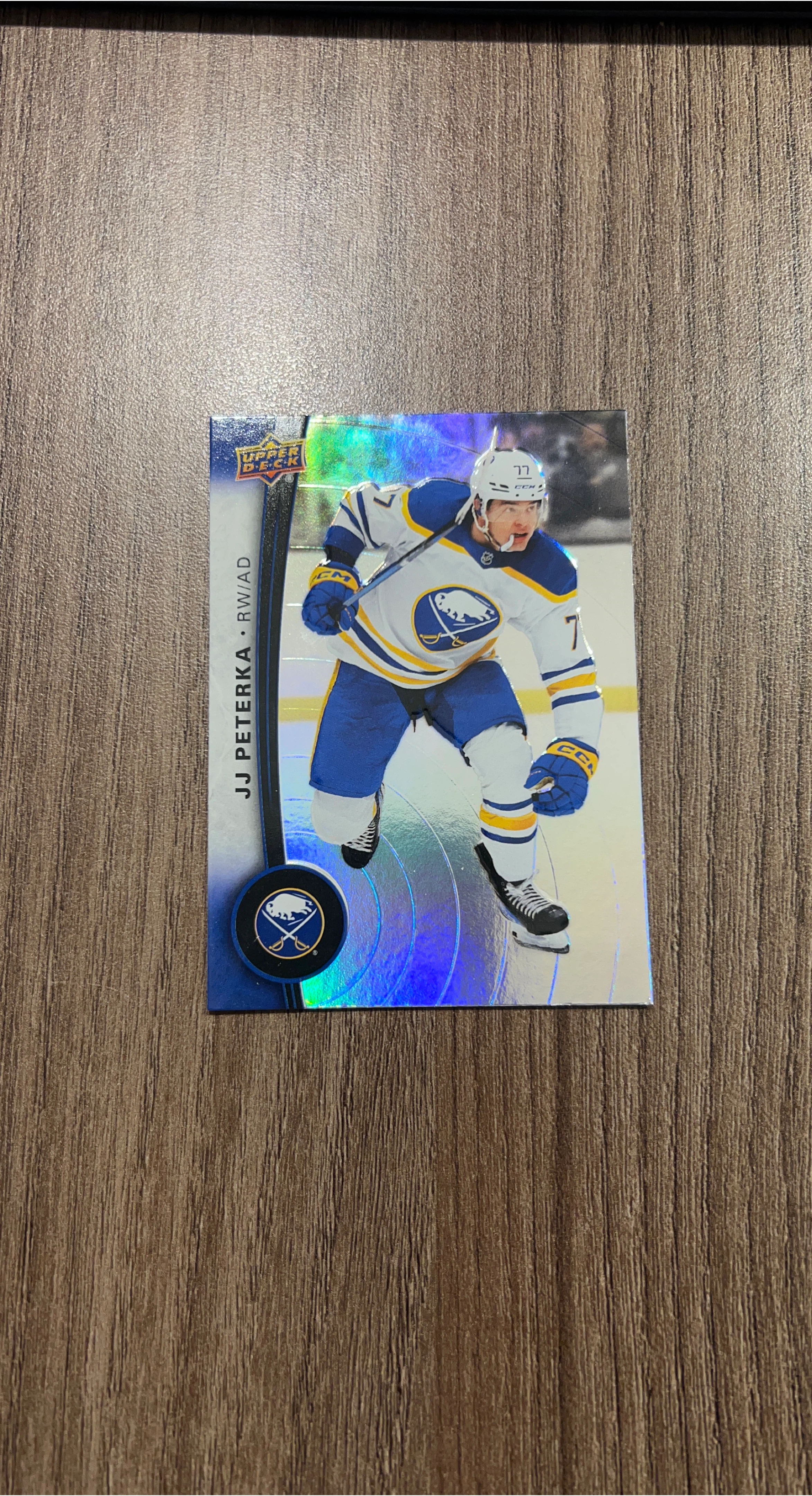 JJ Peterka Upper Deck Hockey Card thumbnail