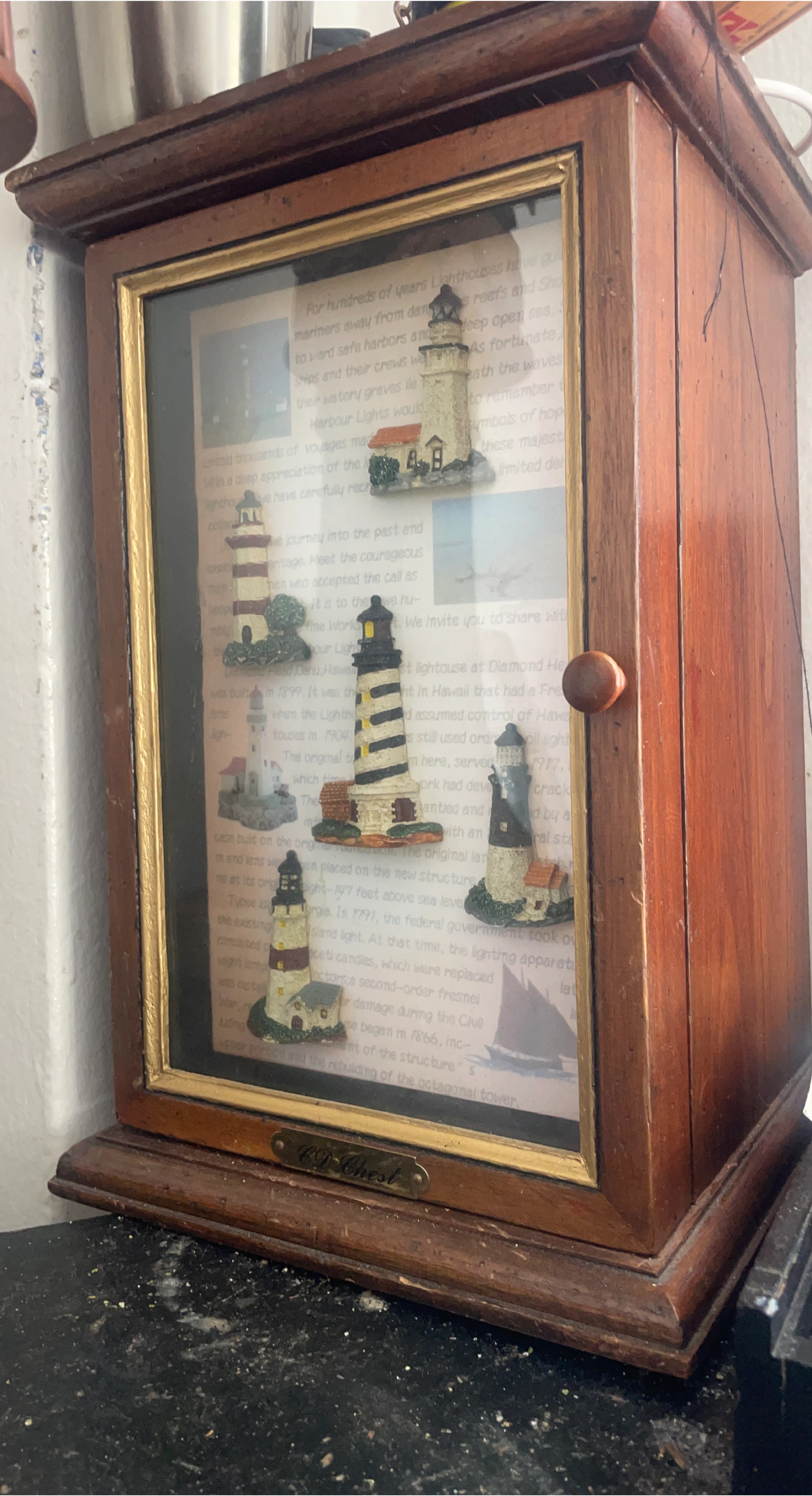 CD Chest Lighthouse Display Cabinet thumbnail