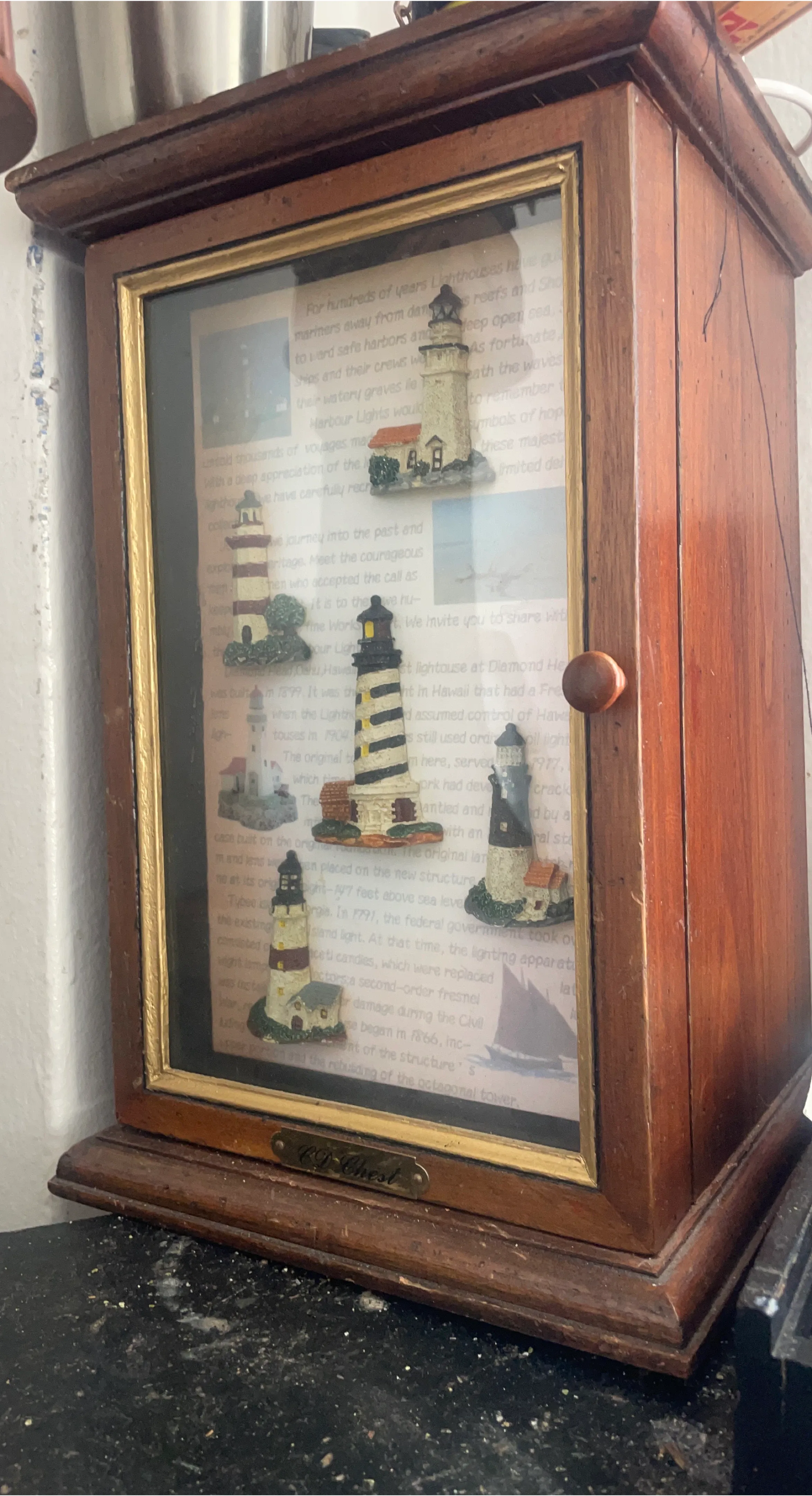 CD Chest Lighthouse Display Cabinet