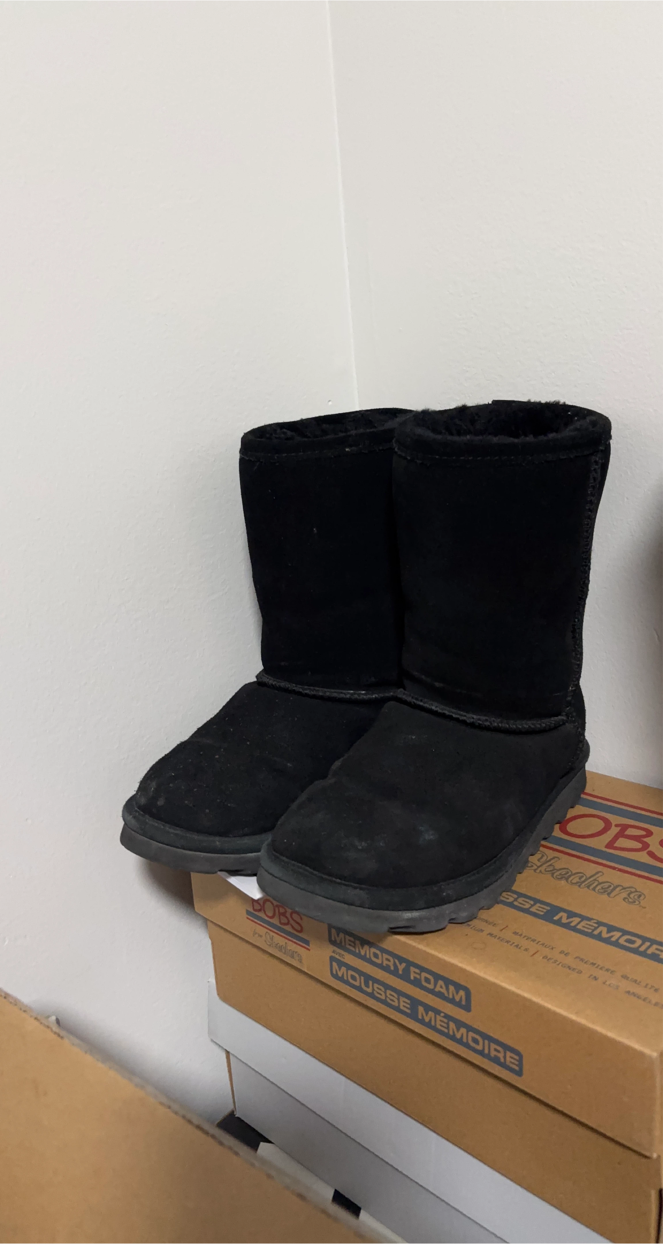 Black Skechers BOBS Boots