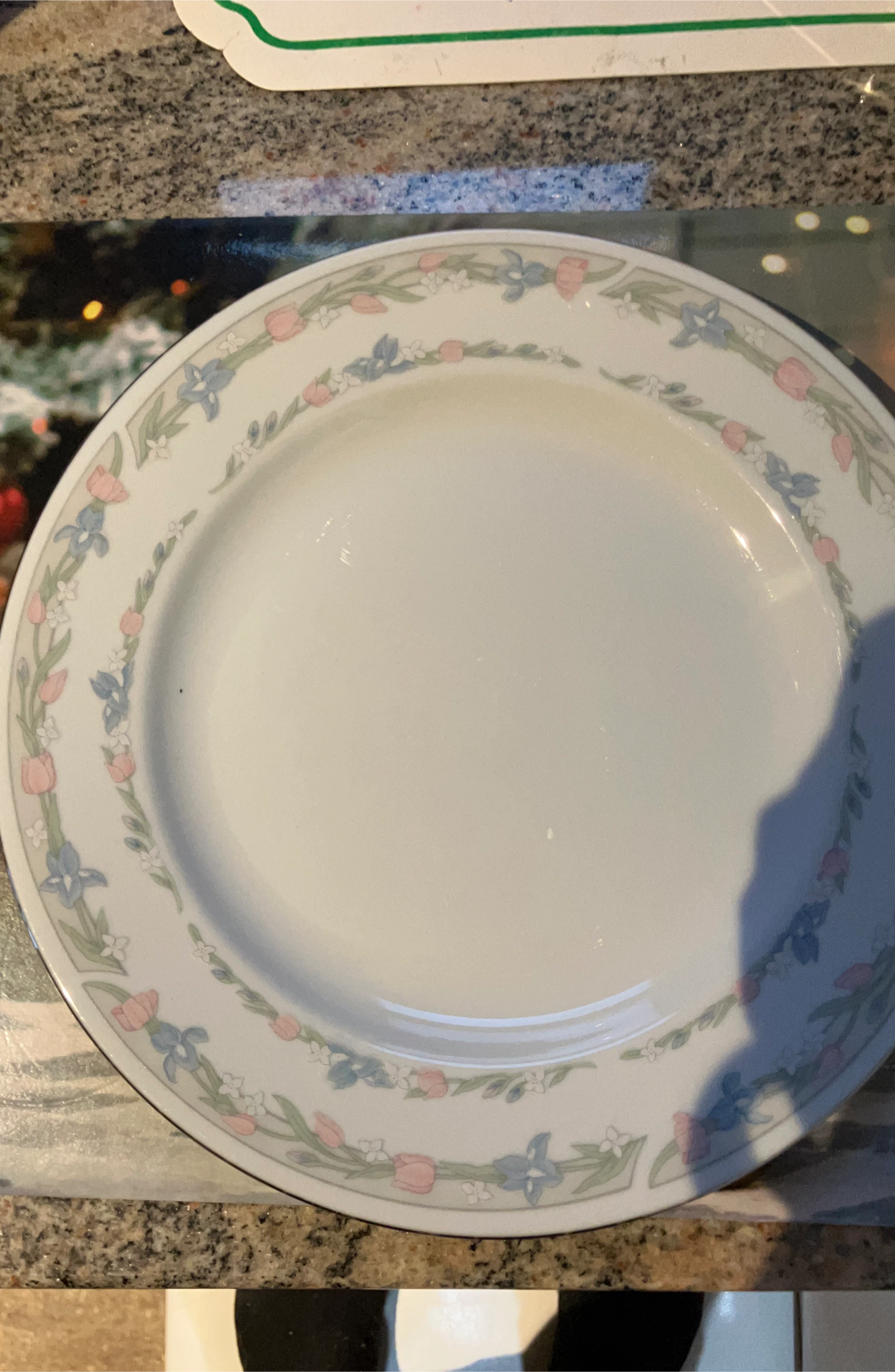 Floral Patterned Plate