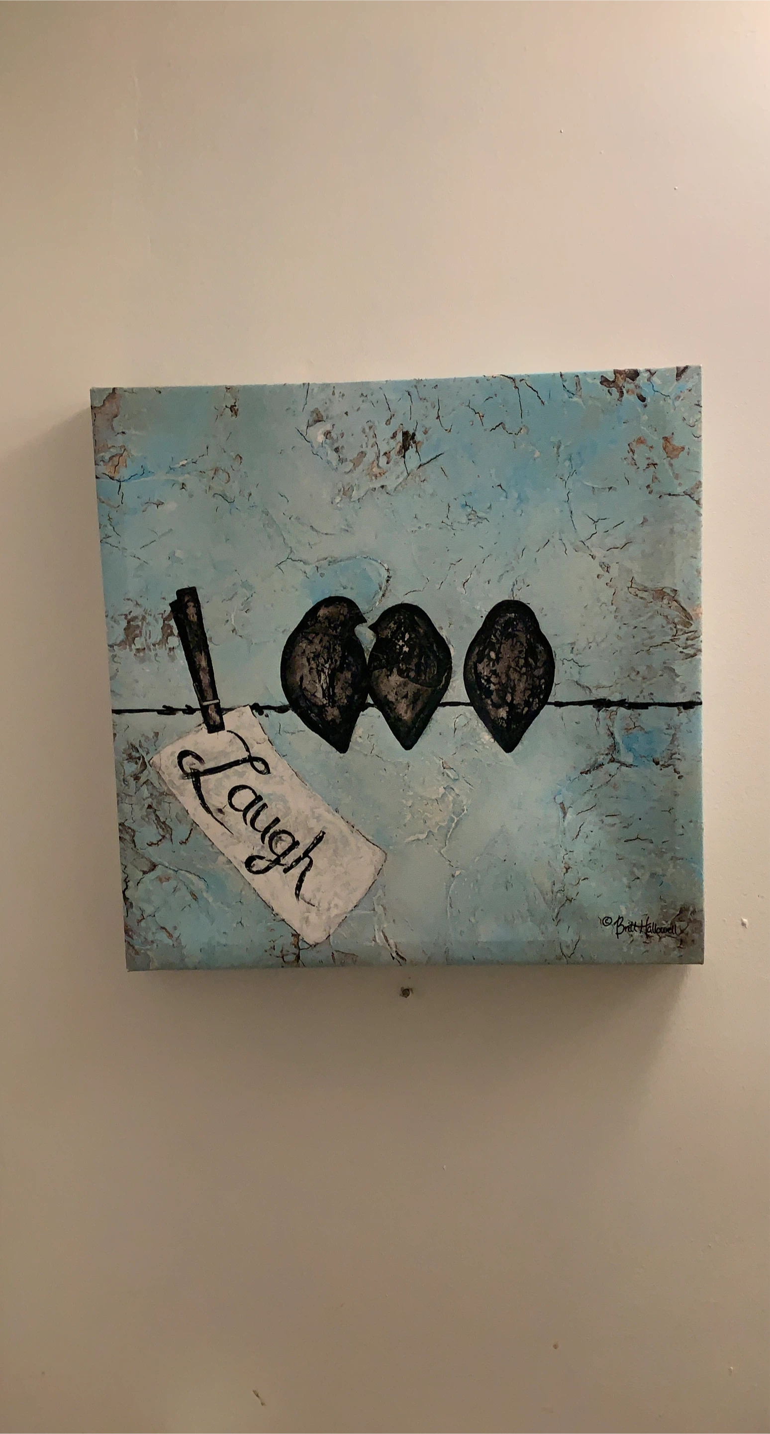 Laugh Birds Canvas Art by Britt Hallowell
