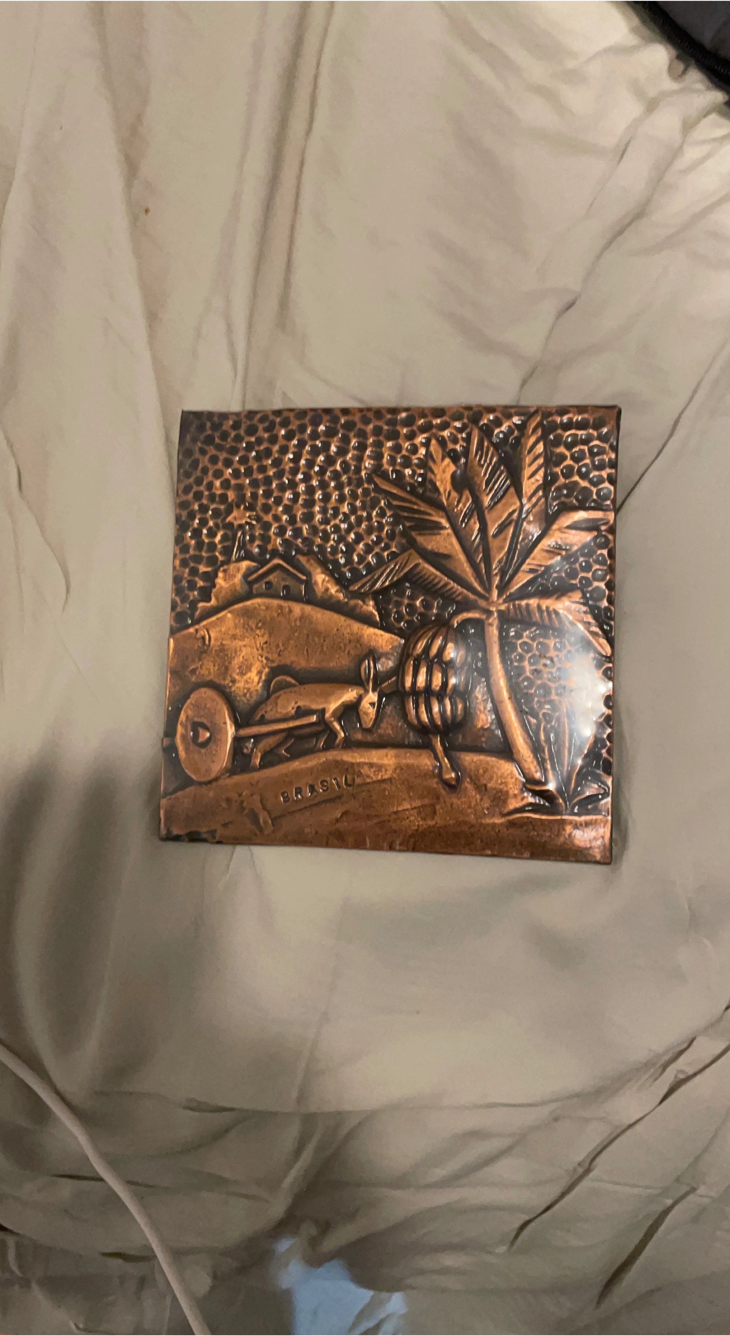 Vintage Copper Art from Brazil thumbnail