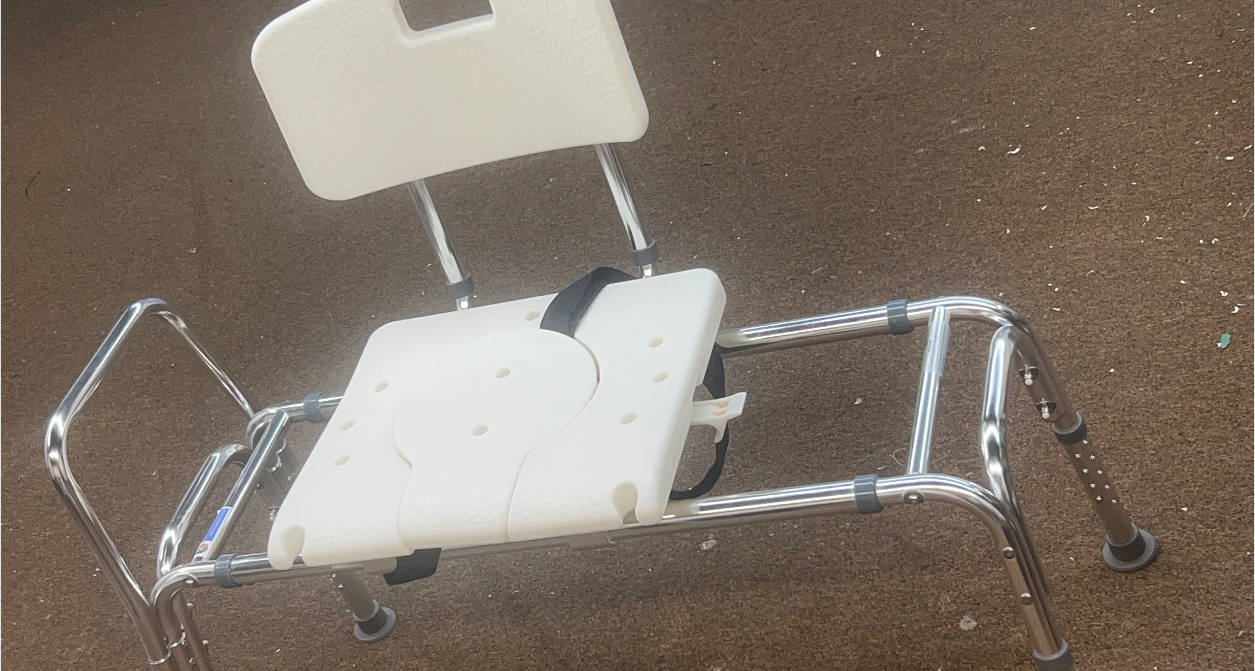 Adjustable Swivel Padded Transfer Bench thumbnail