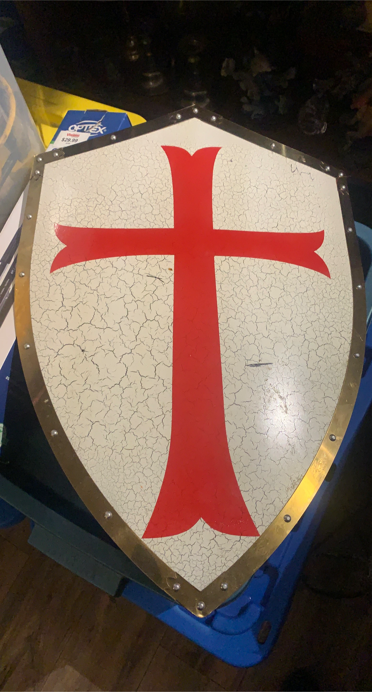 Crusader Shield with Red Cross