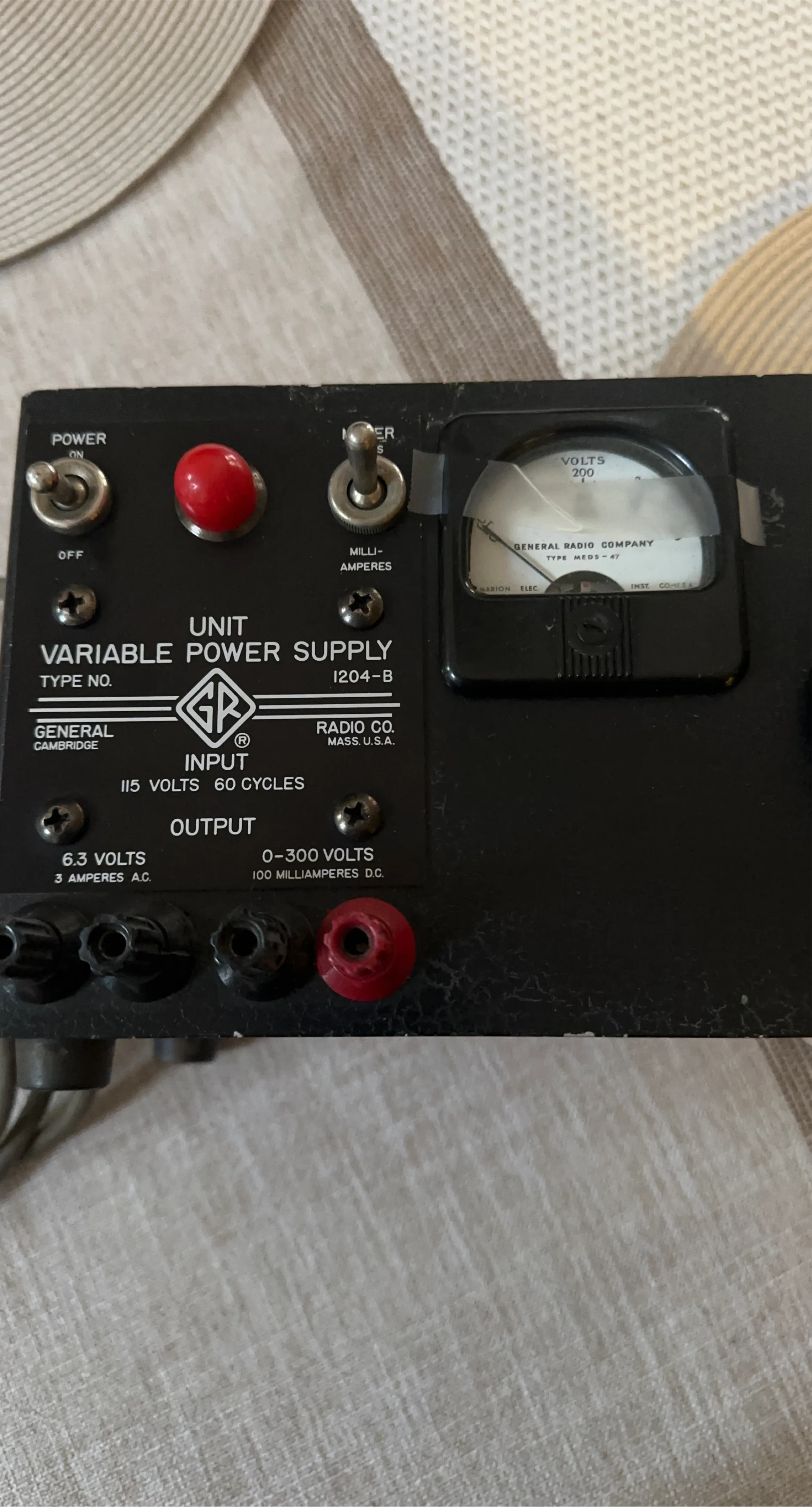 General Radio Variable Power Supply 1204-B