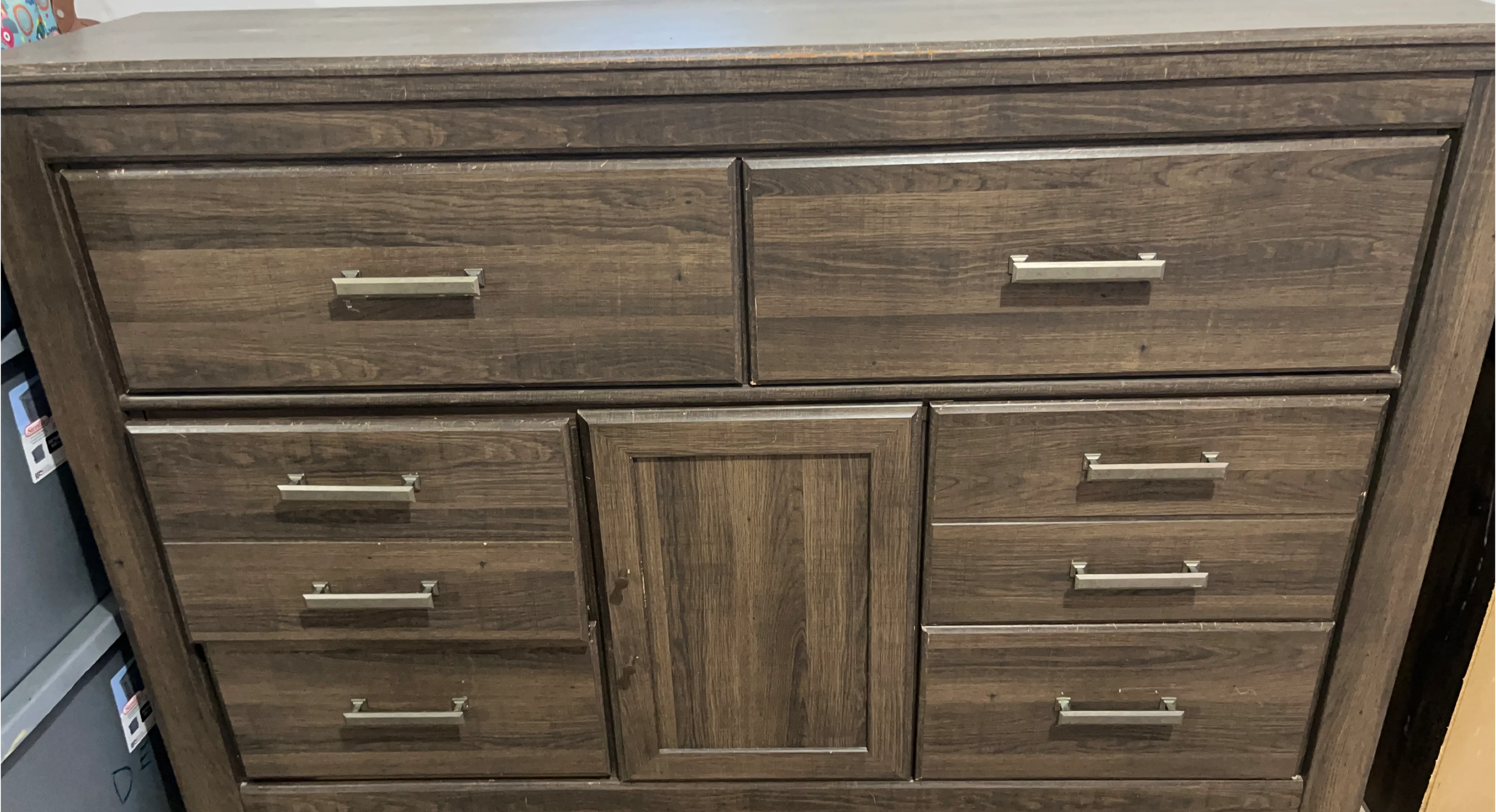 Wood Dresser with Drawers
