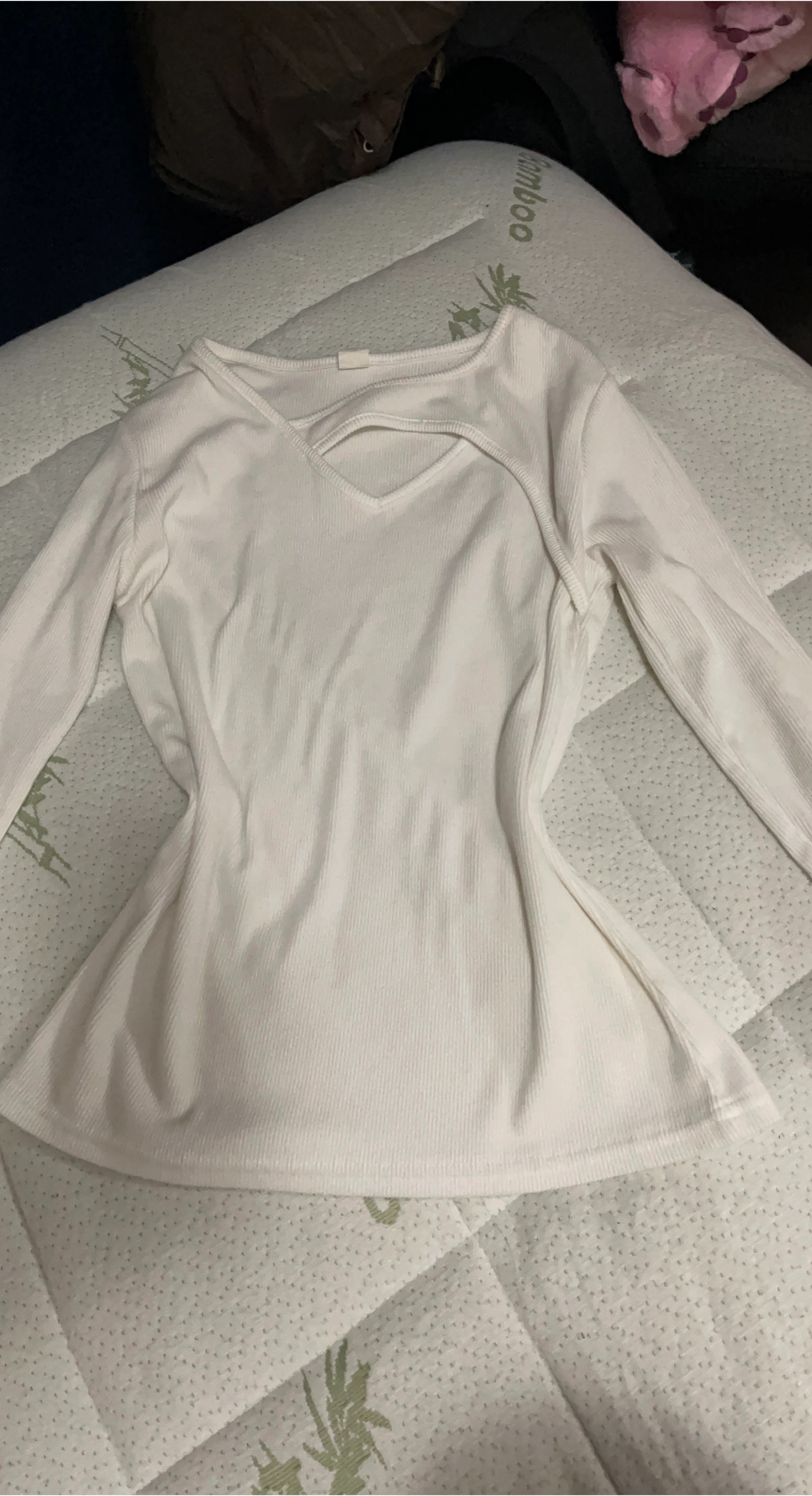 White Long Sleeve Top