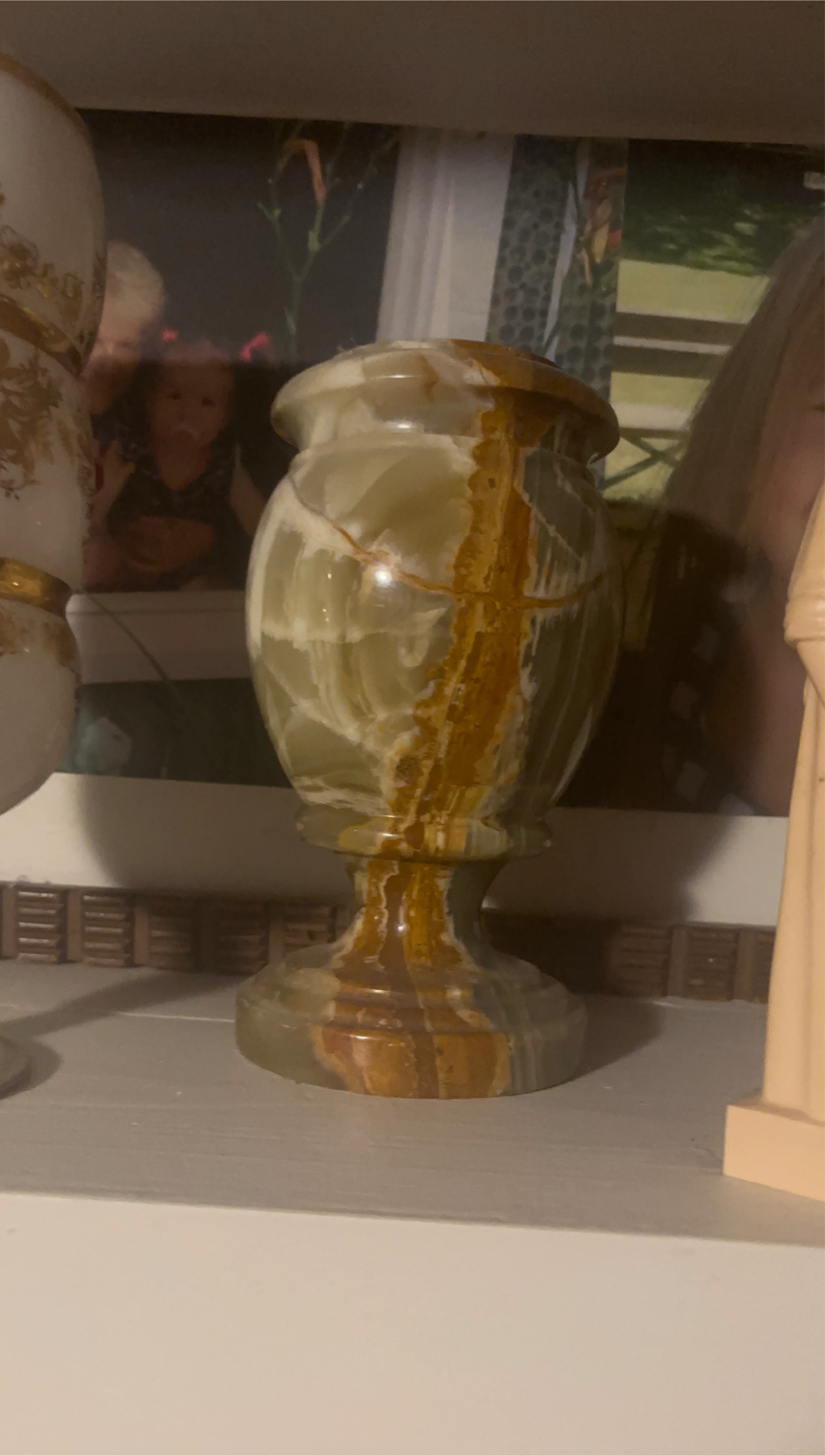 Green Onyx Decorative Vase