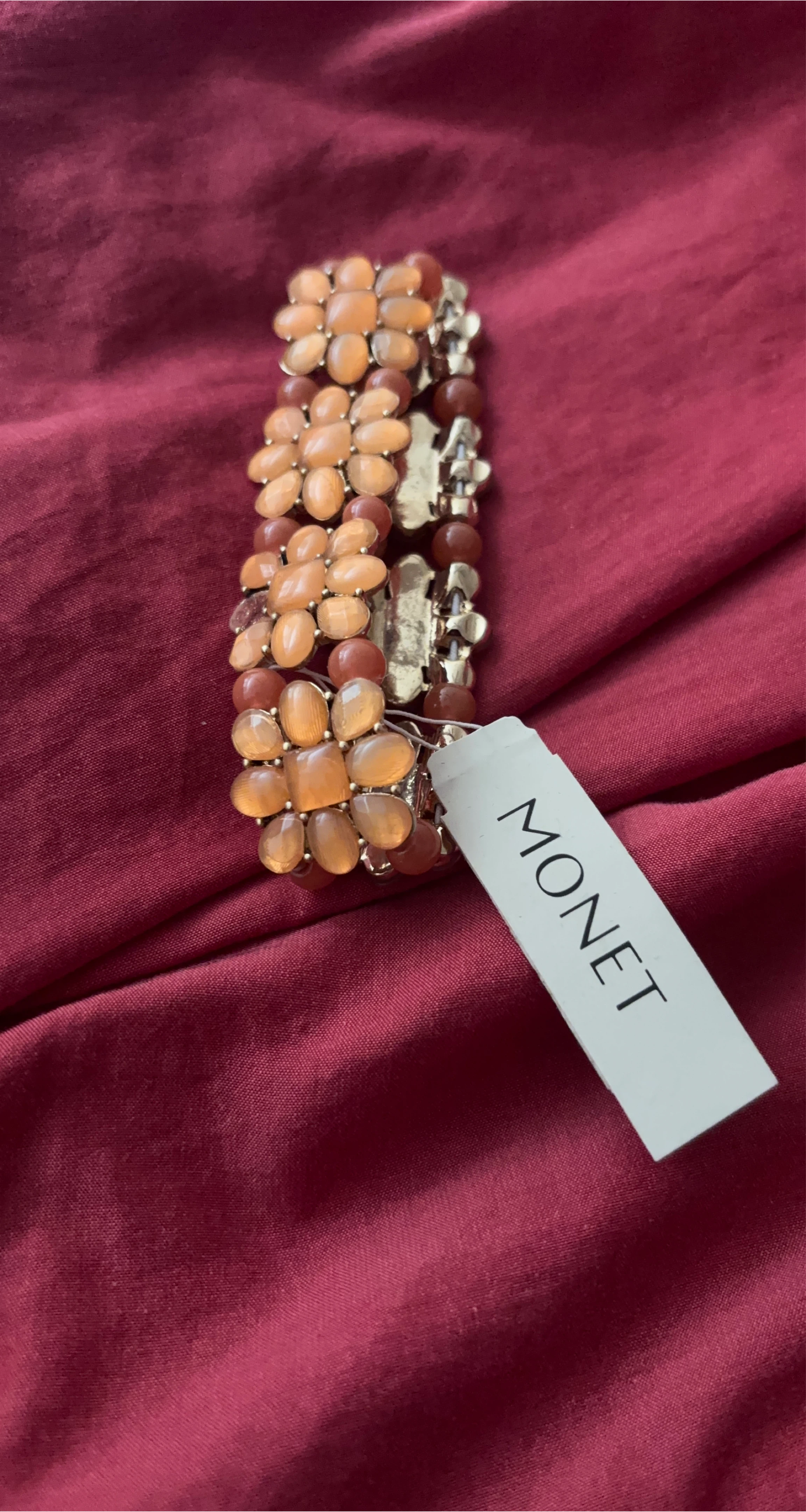 Monet Beaded Flower Bracelet