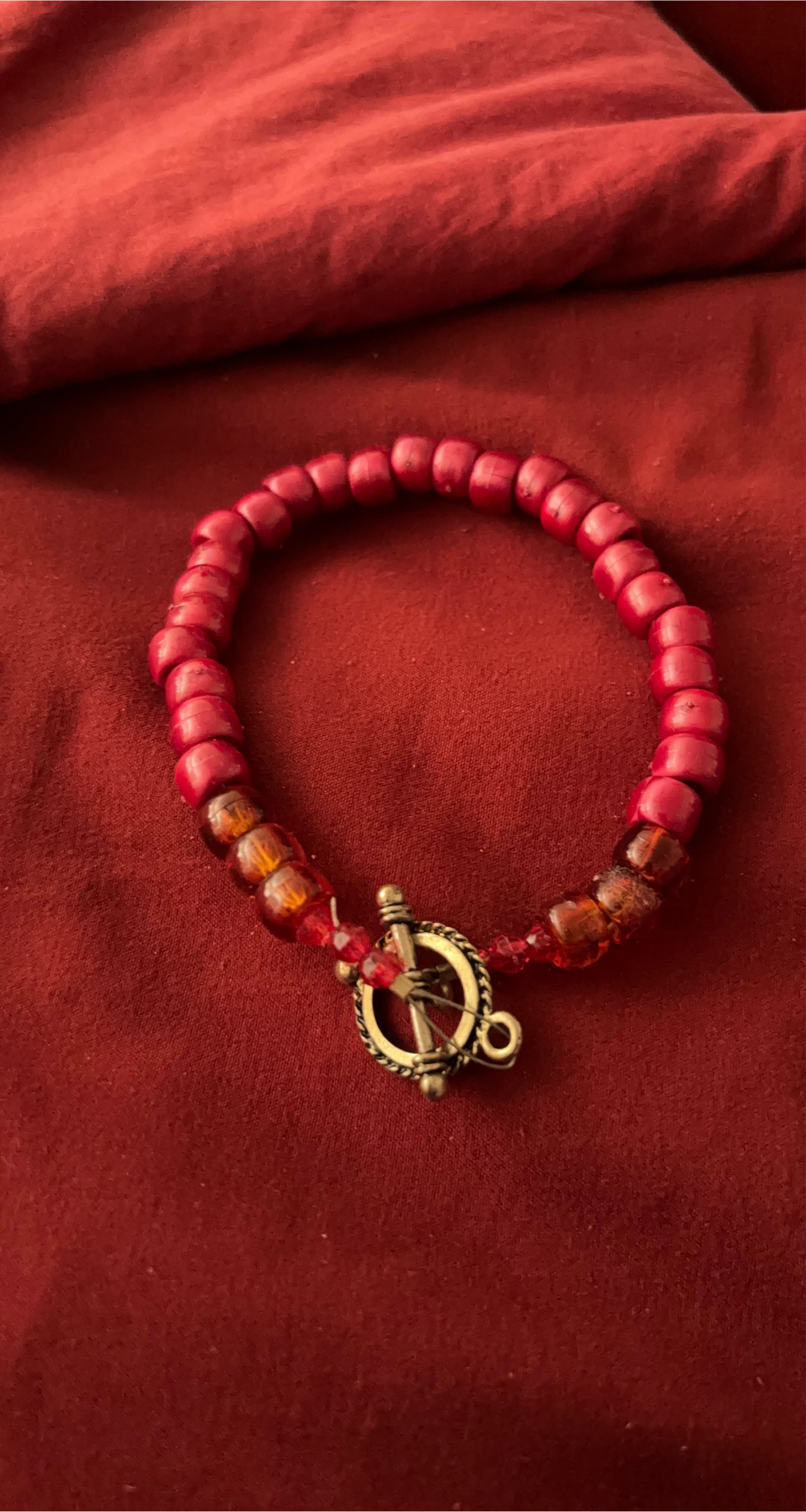 Red Beaded Bracelet thumbnail