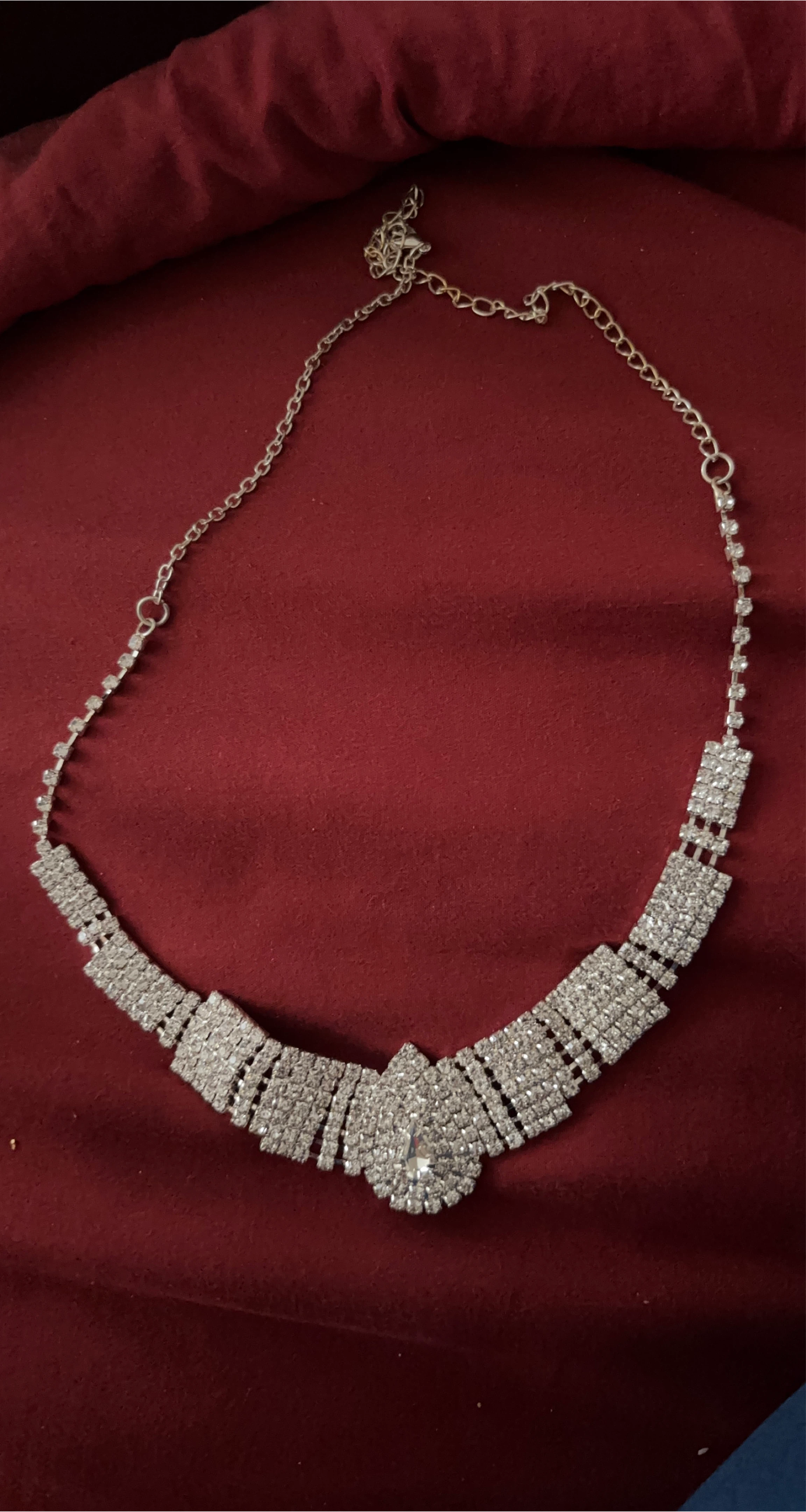 Rhinestone Statement Necklace