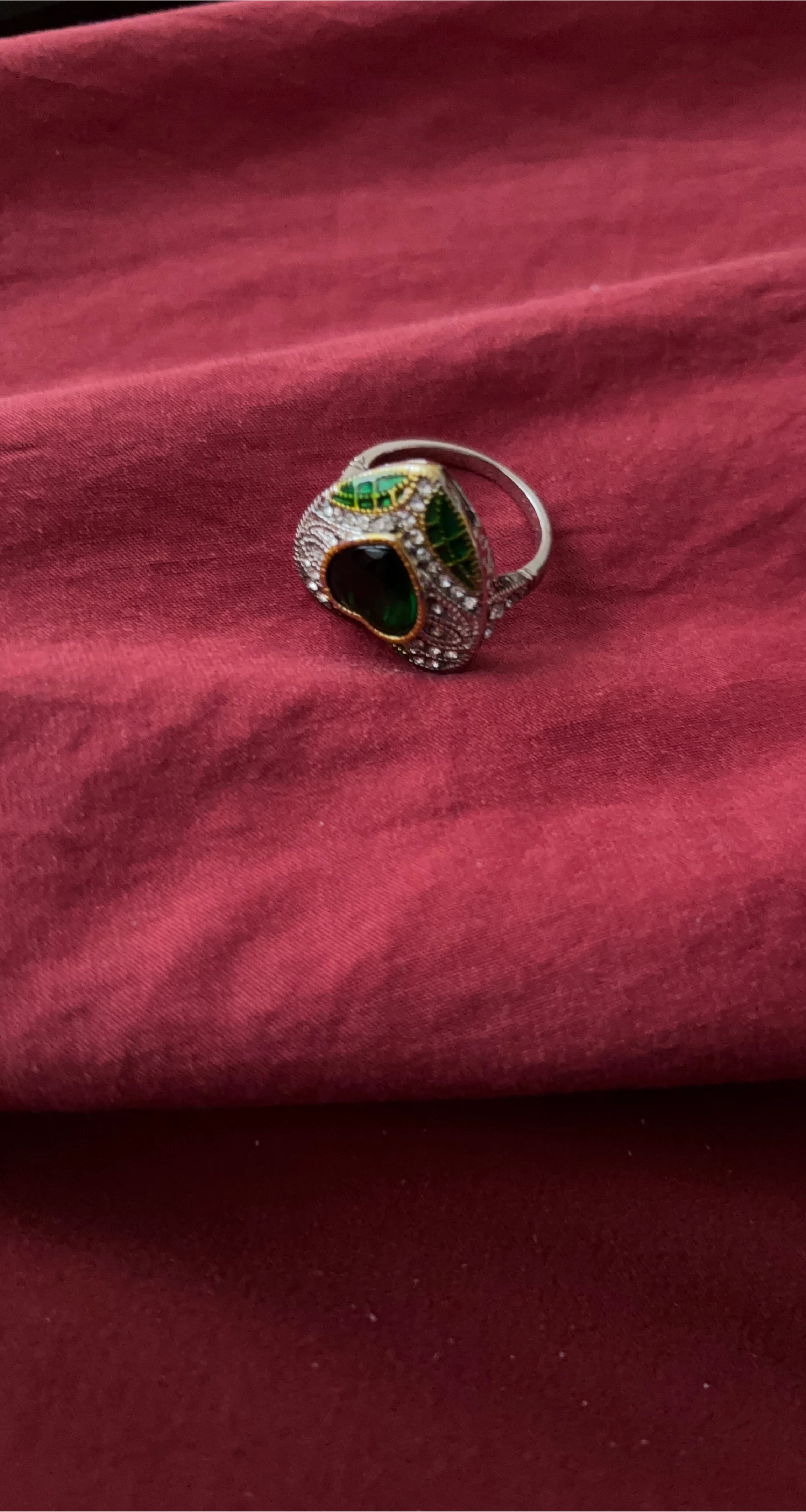 Green Stone Ring