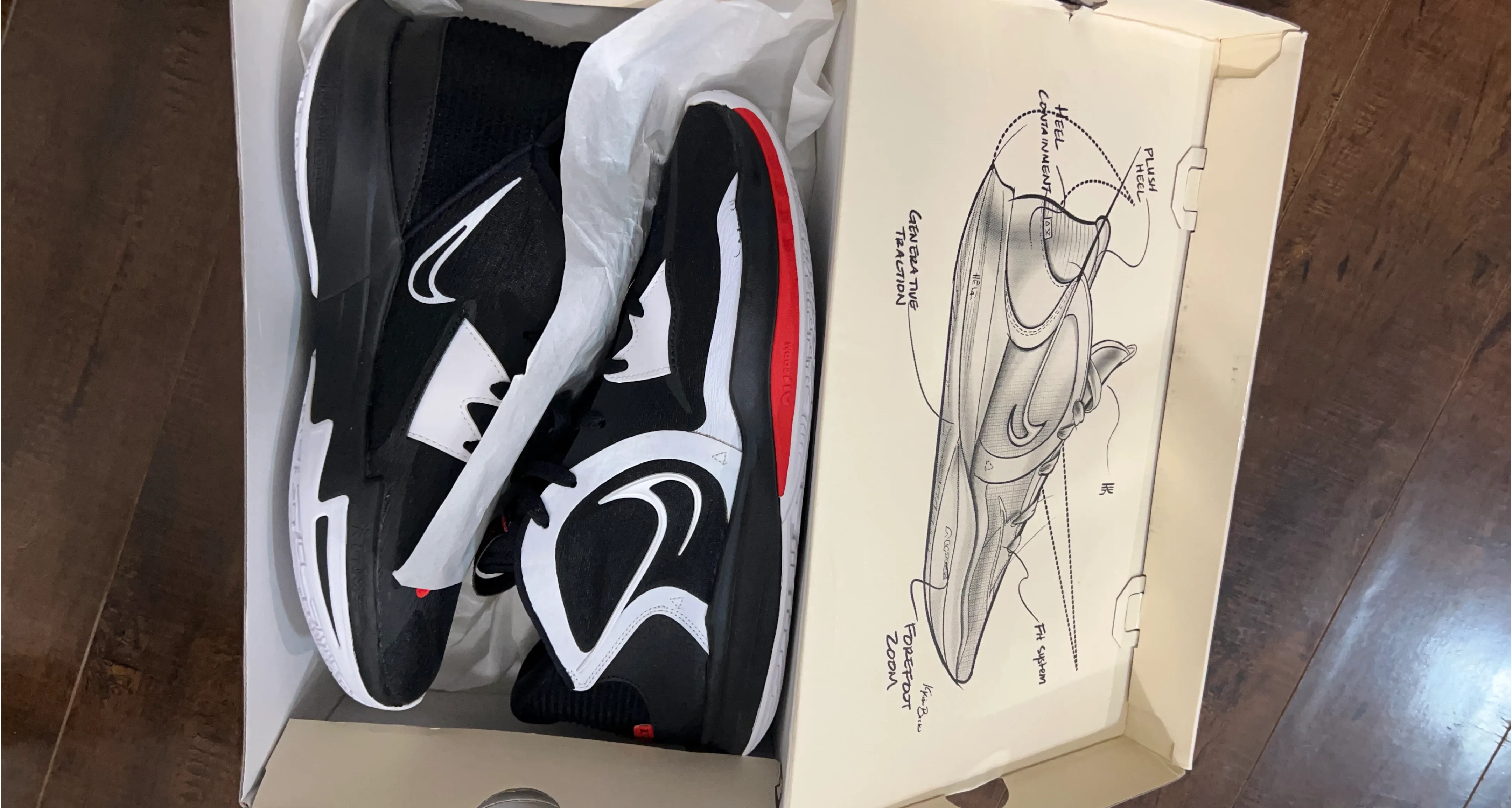 Nike Kyrie Low 5 Basketball Shoes - Black/White, Size 13