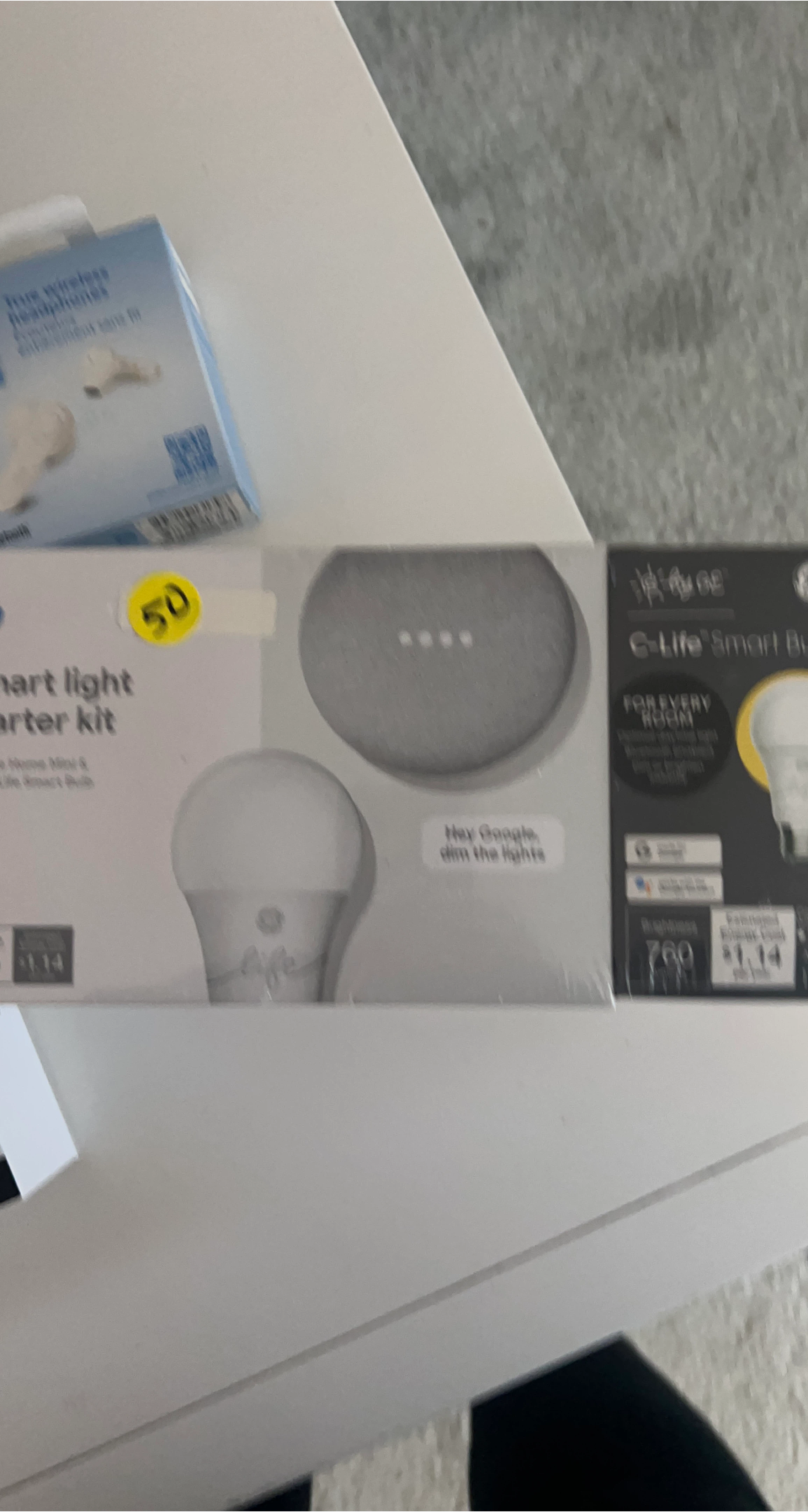GE C-Life Smart Bulb Starter Kit + Google Home Mini thumbnail