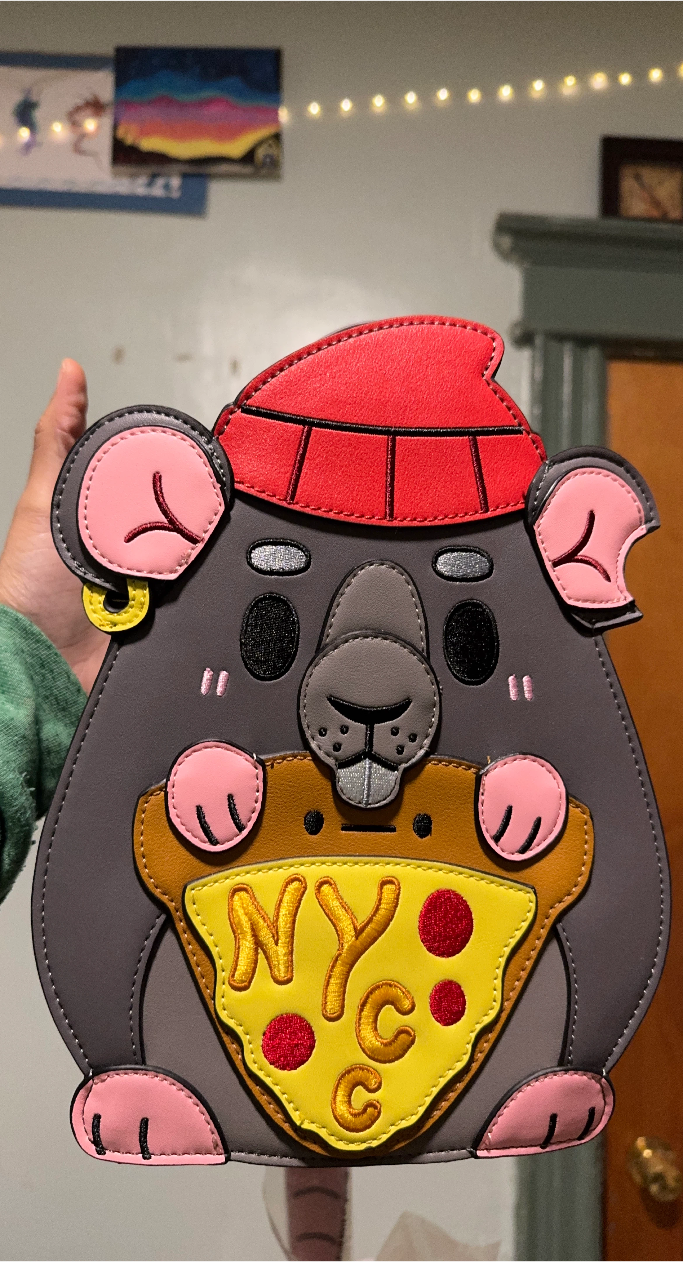 Rat Pizza NYC Crossbody Bag