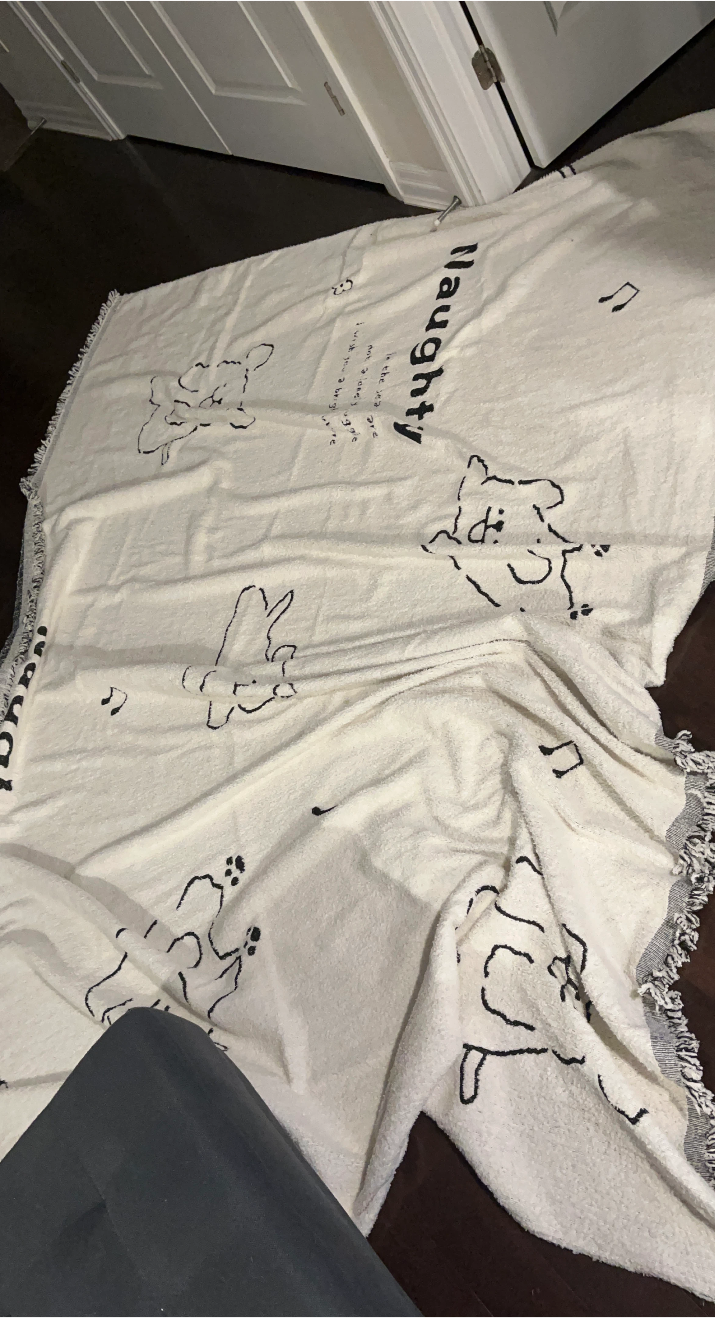 Naughty Dog Throw Blanket thumbnail