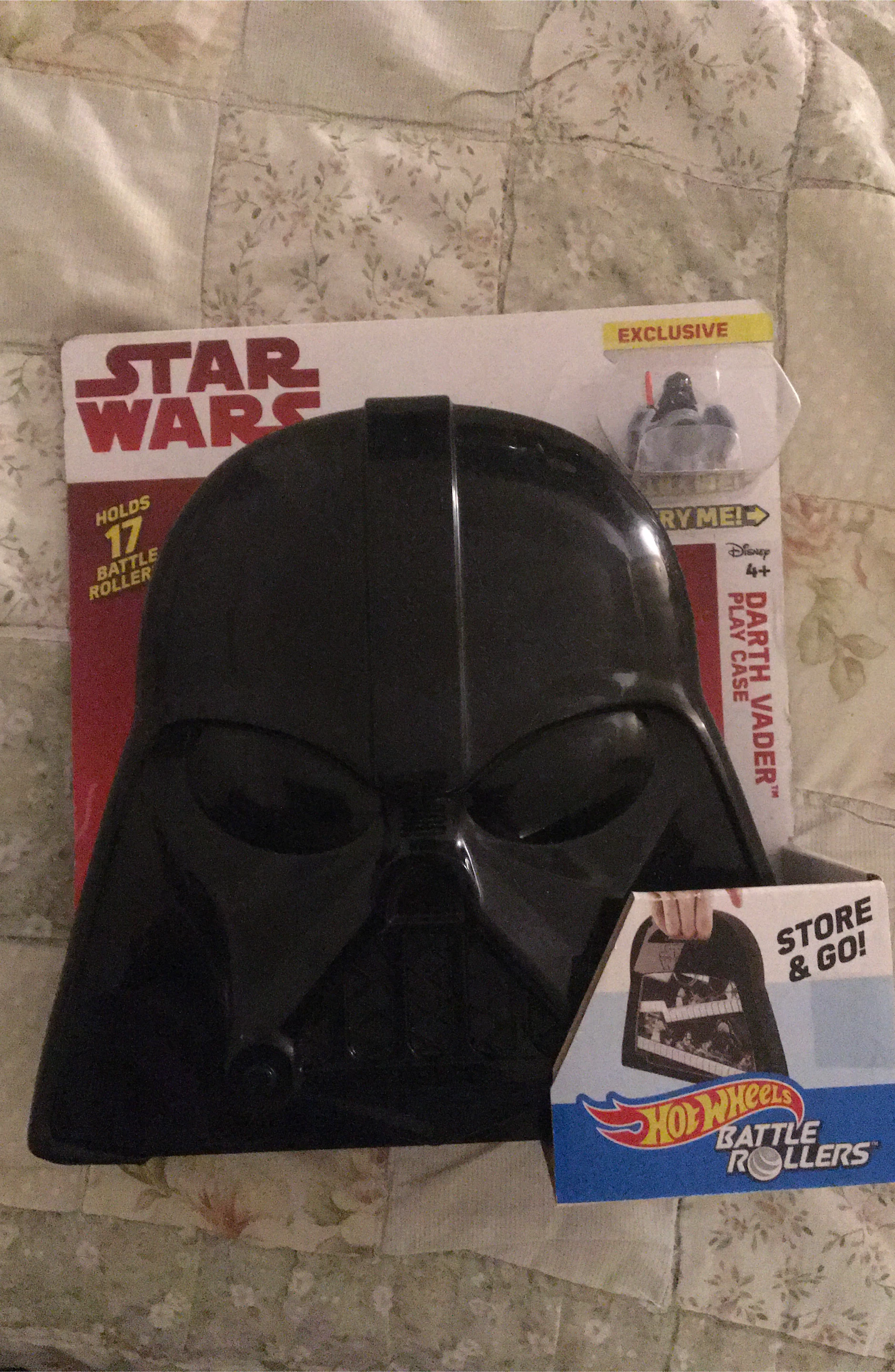 Star Wars Darth Vader Play Case + Hot Wheels