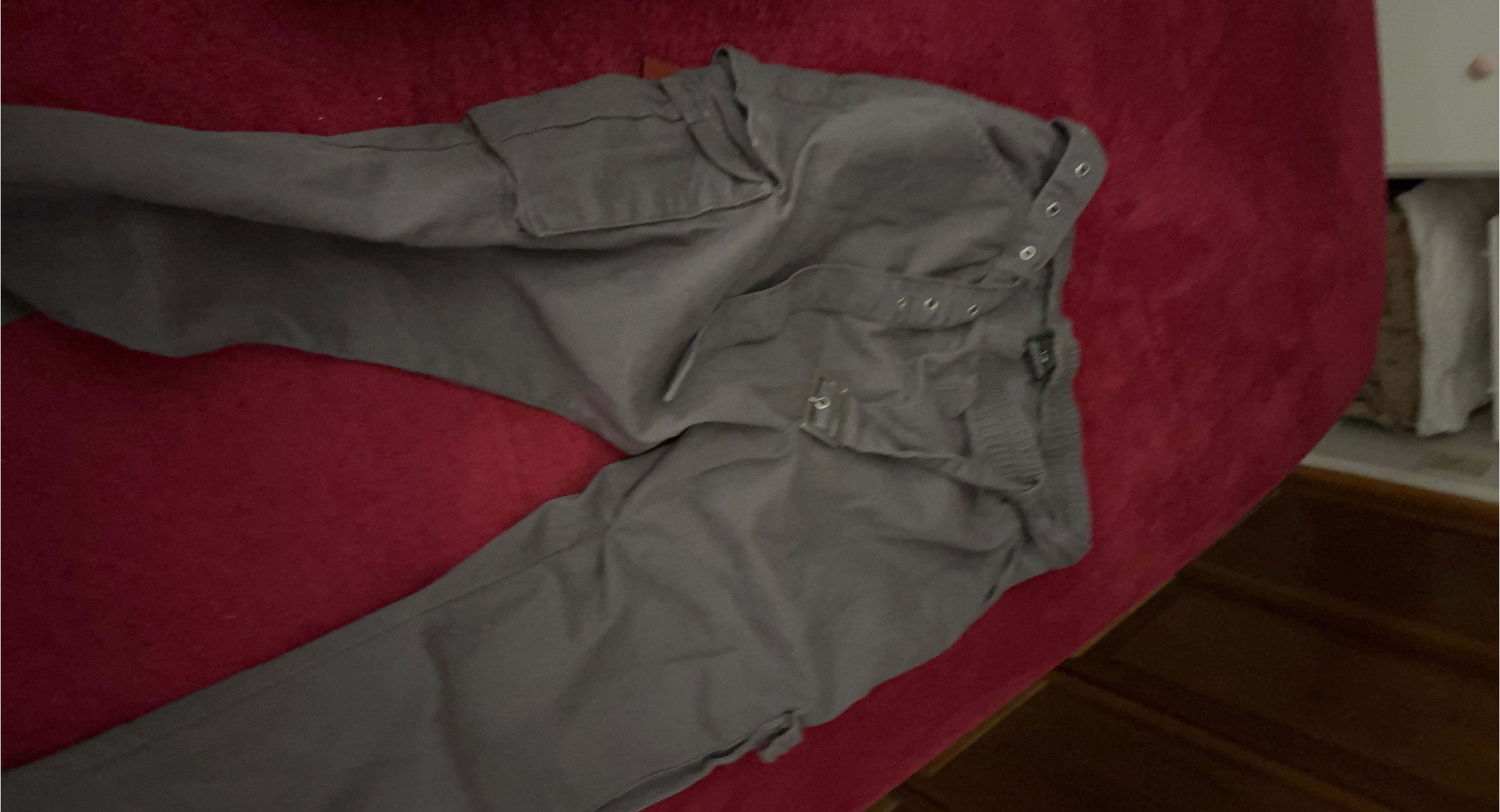 Grey Cargo Pants