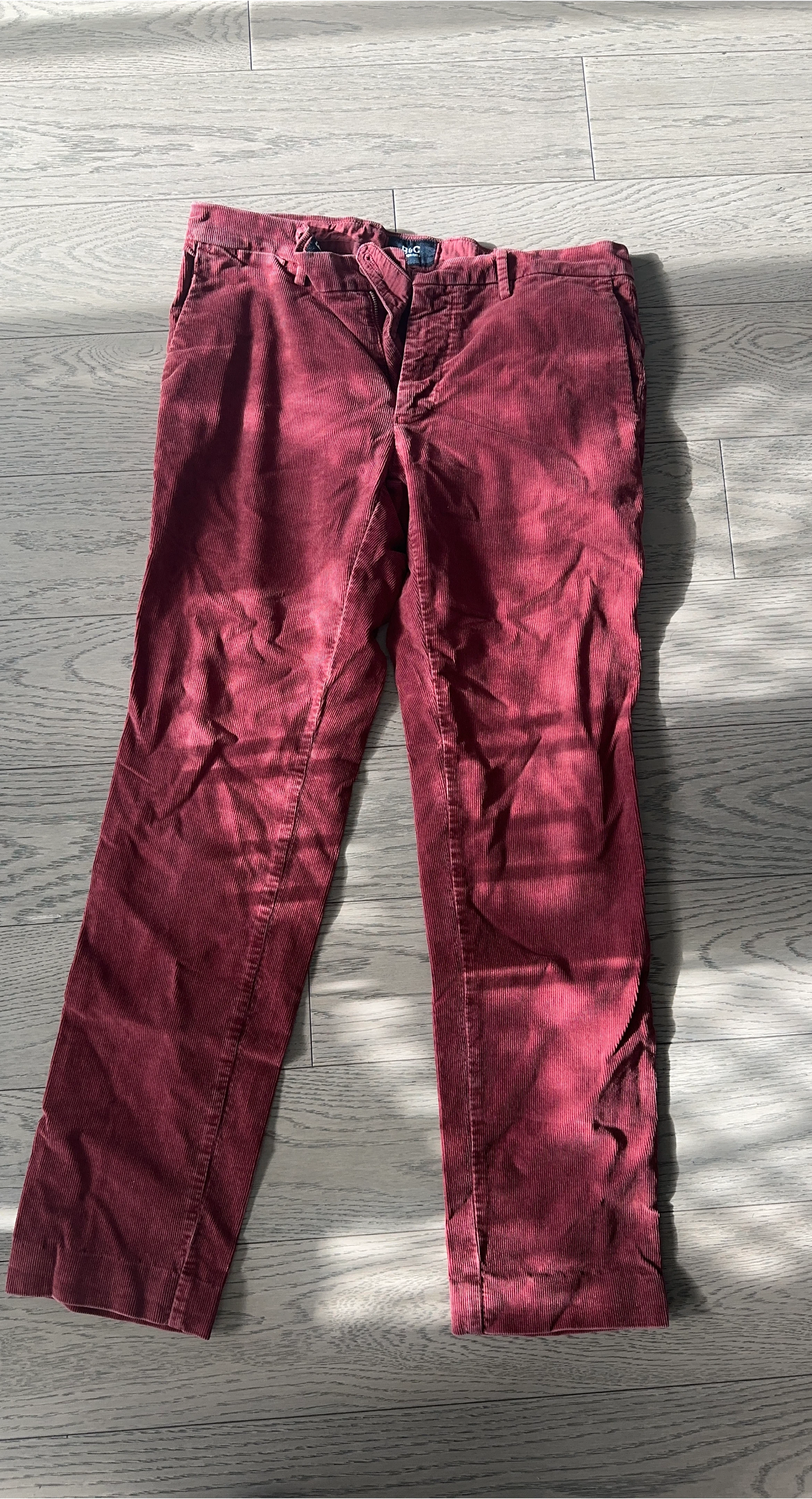 Corduroy Pants - Burgundy