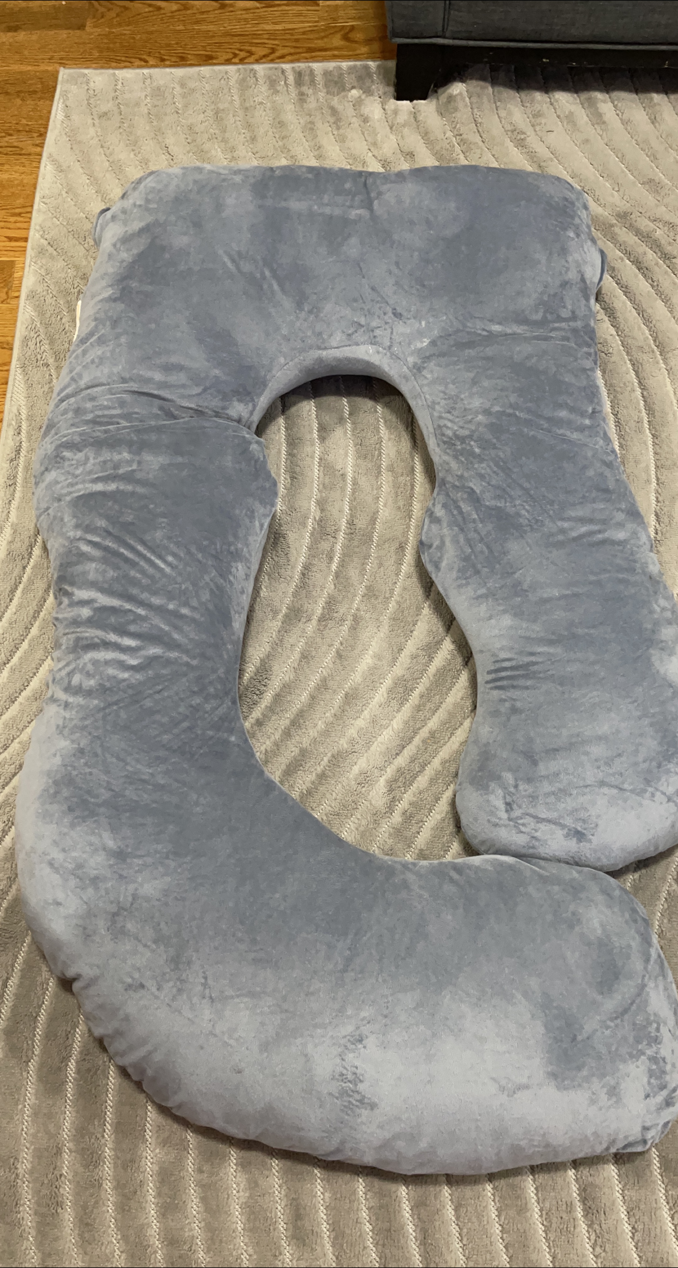 U-shaped Full Body Pregnancy Pillow - Gray