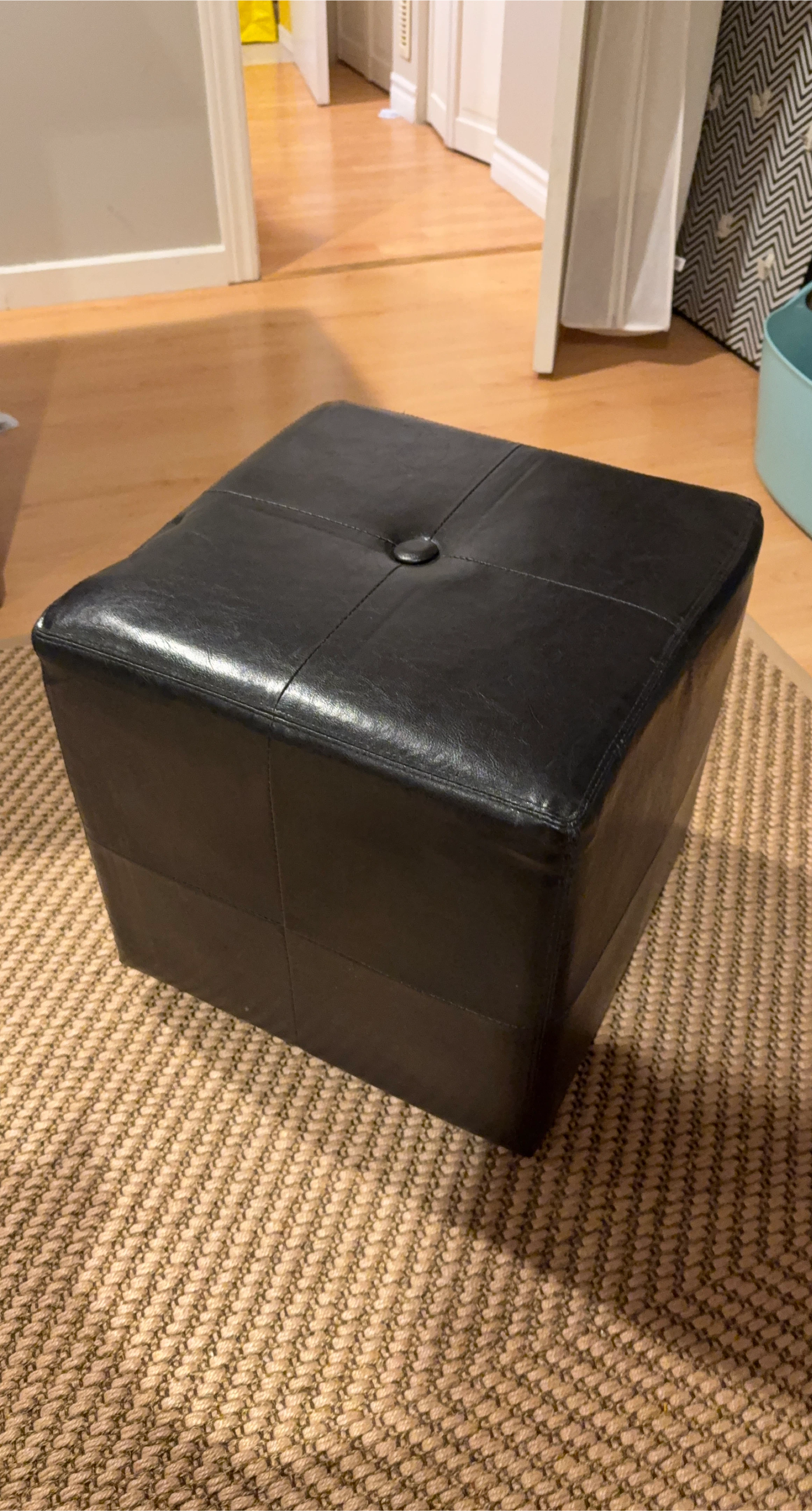 3 Black Faux Leather Foot stalls