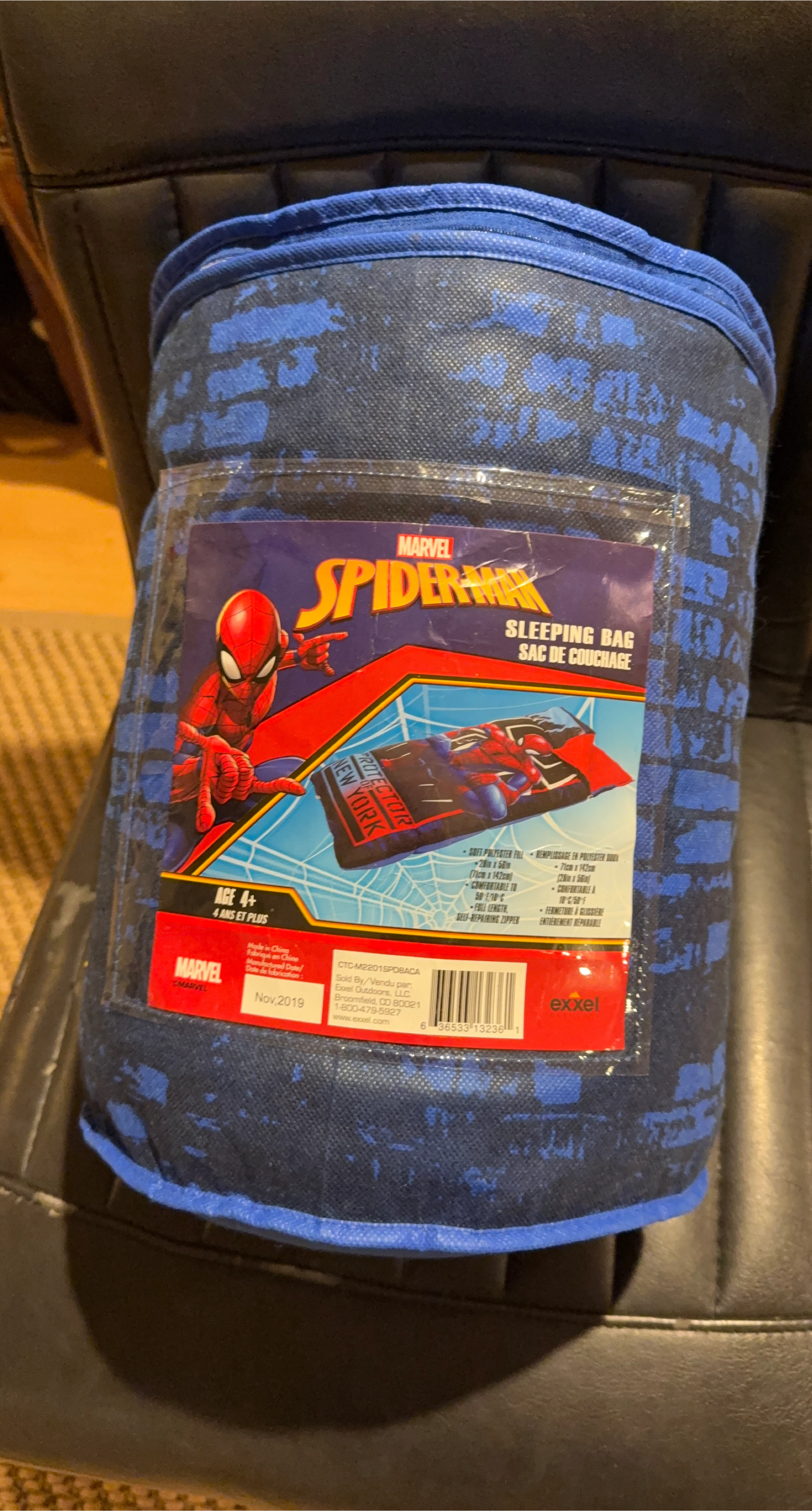 Marvel Spiderman Sleeping Bag - Kids Age 4+ thumbnail