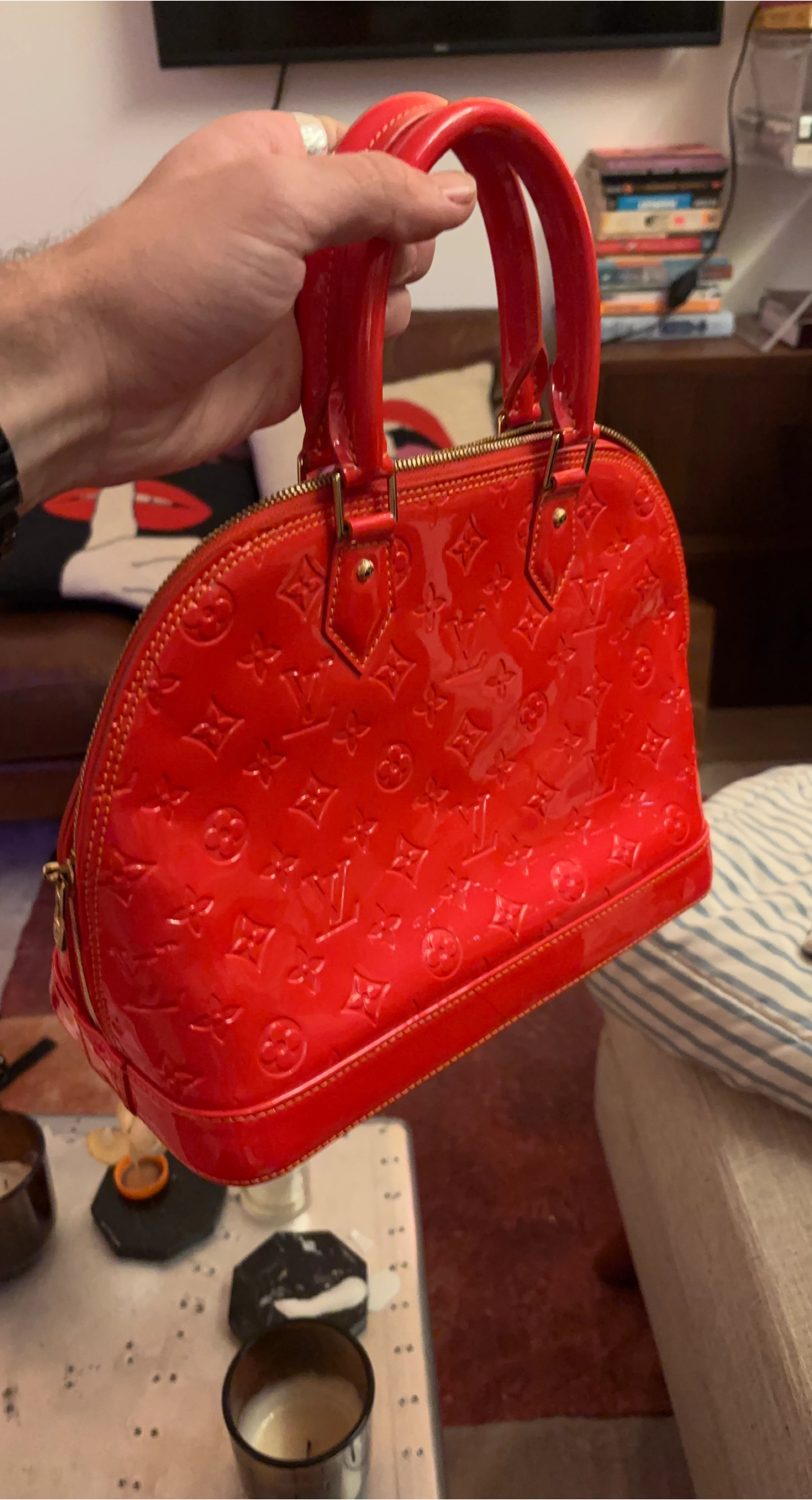 Louis Vuitton Alma BB Red