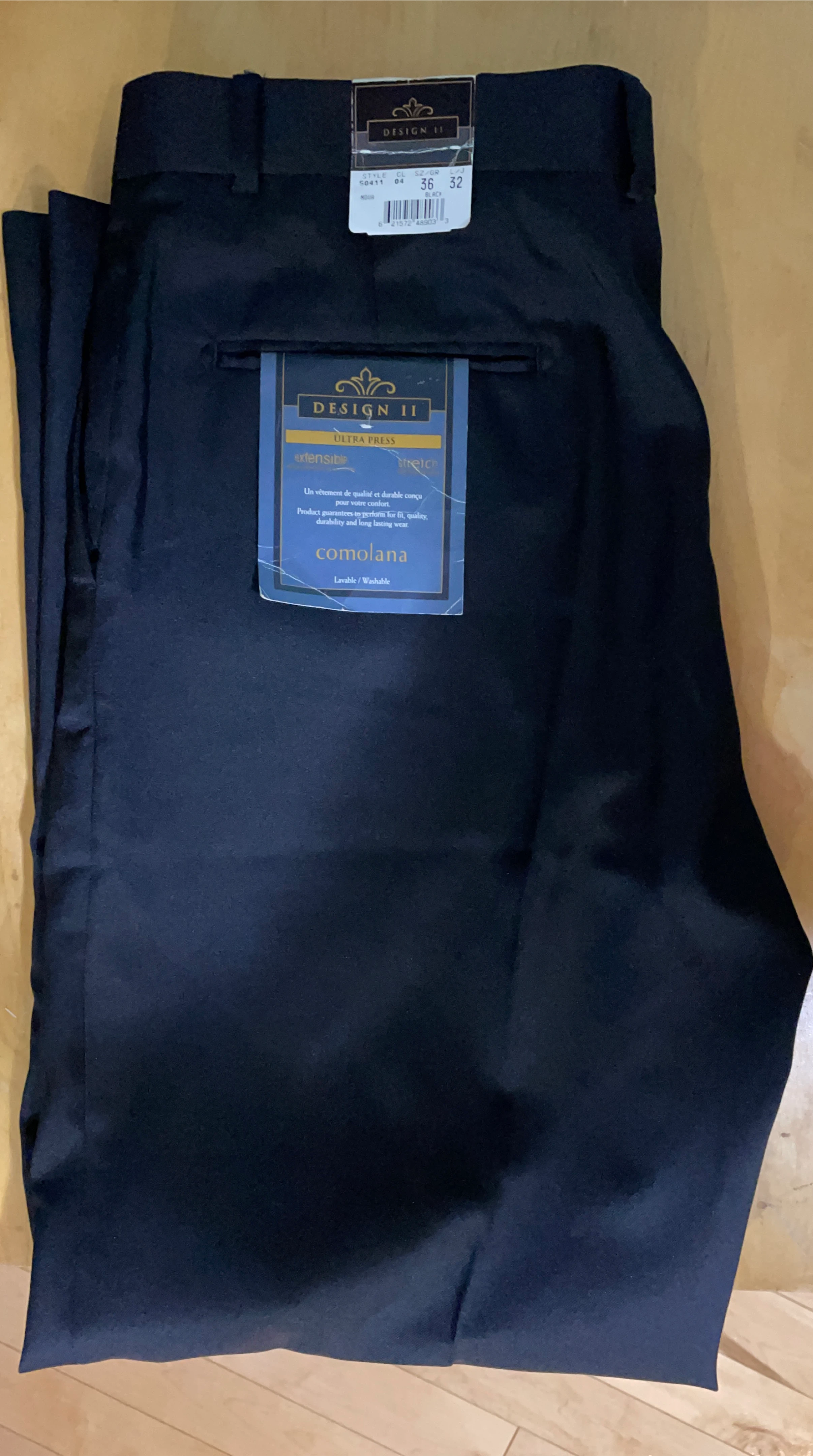 Design II Black Dress Pants 36” - New! image indicator(8)