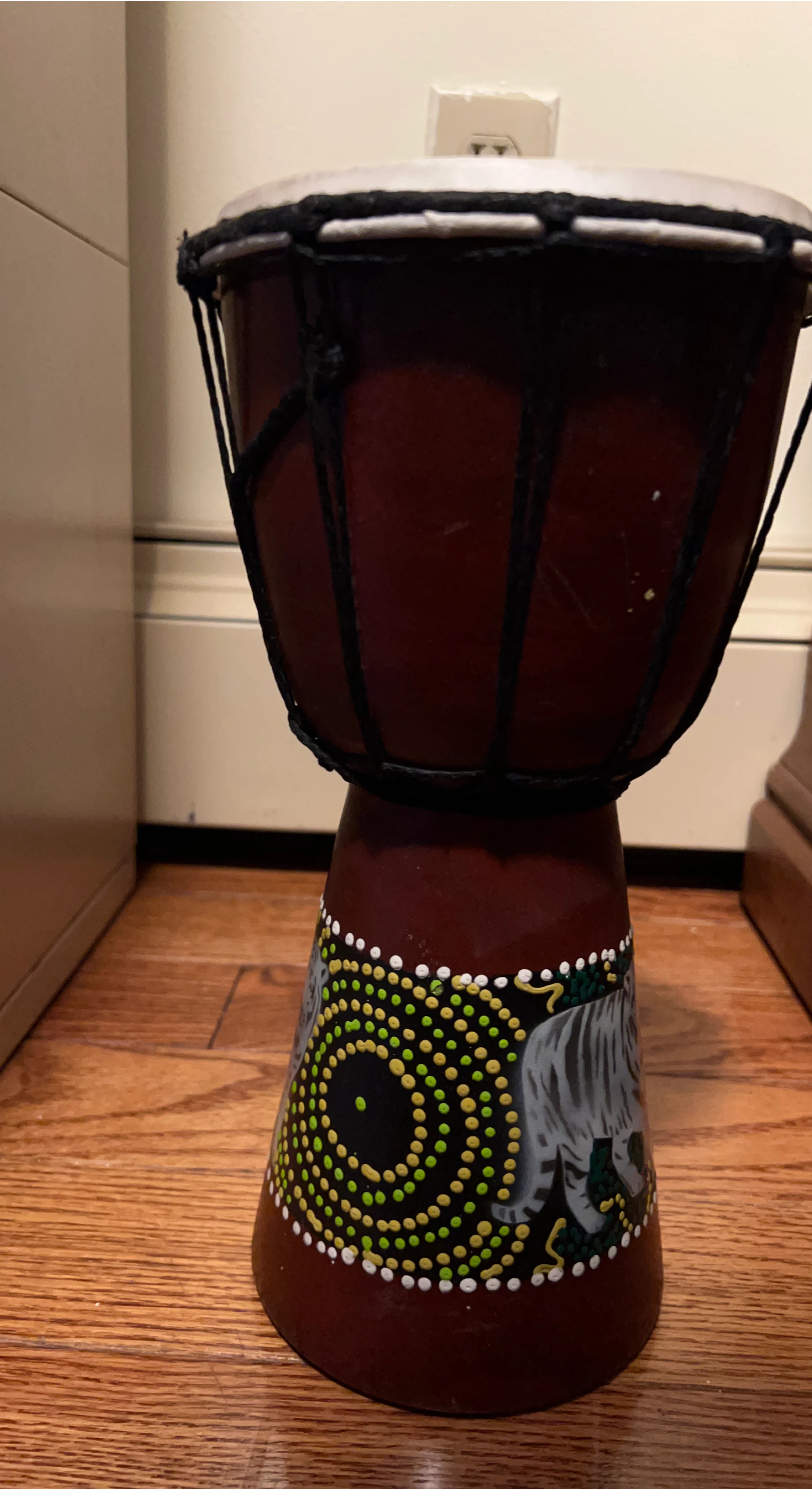 Djembe Drum with Hand-Painted Design thumbnail