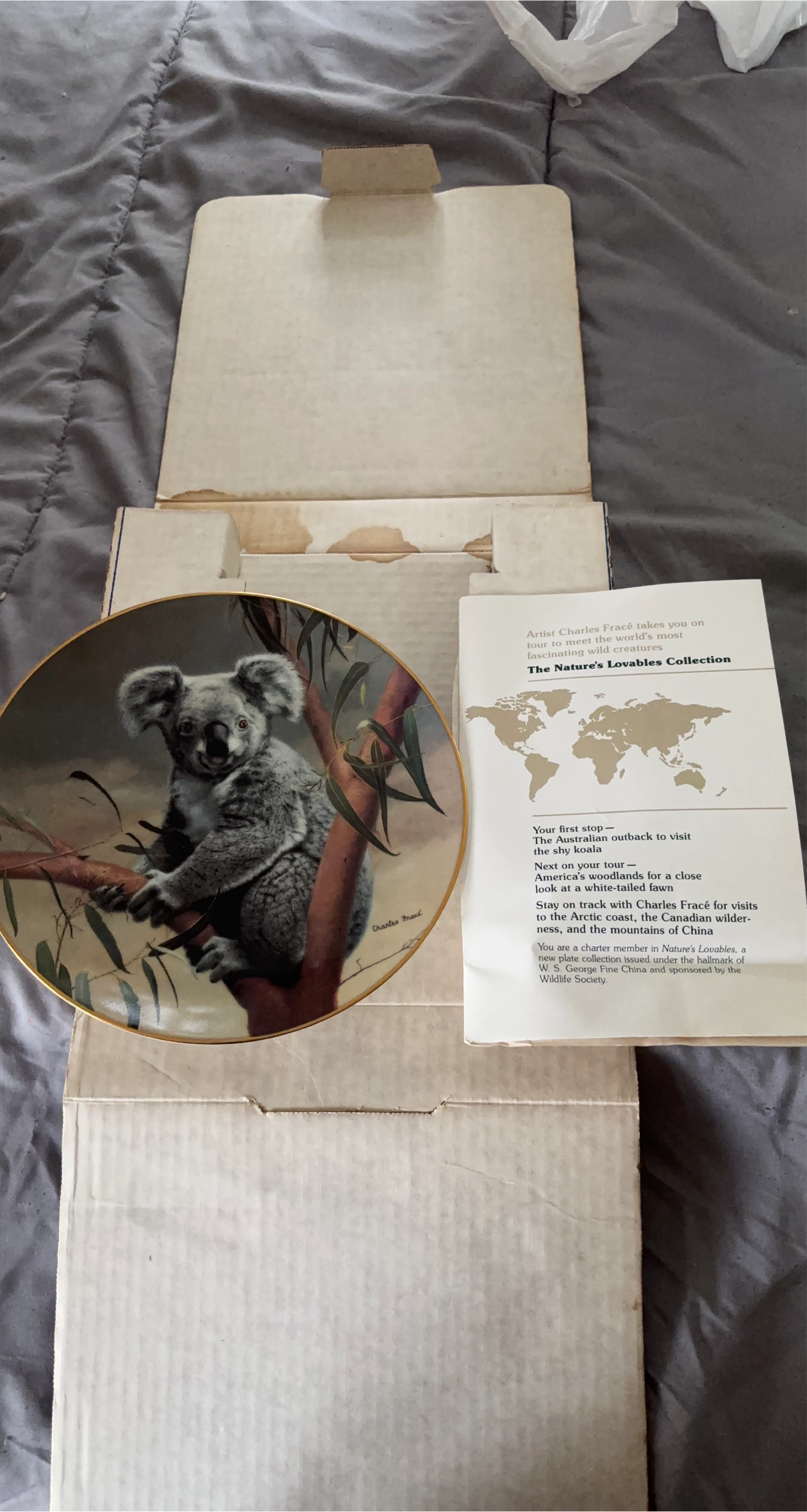 Charles Frace 'The Koala' Collector Plate