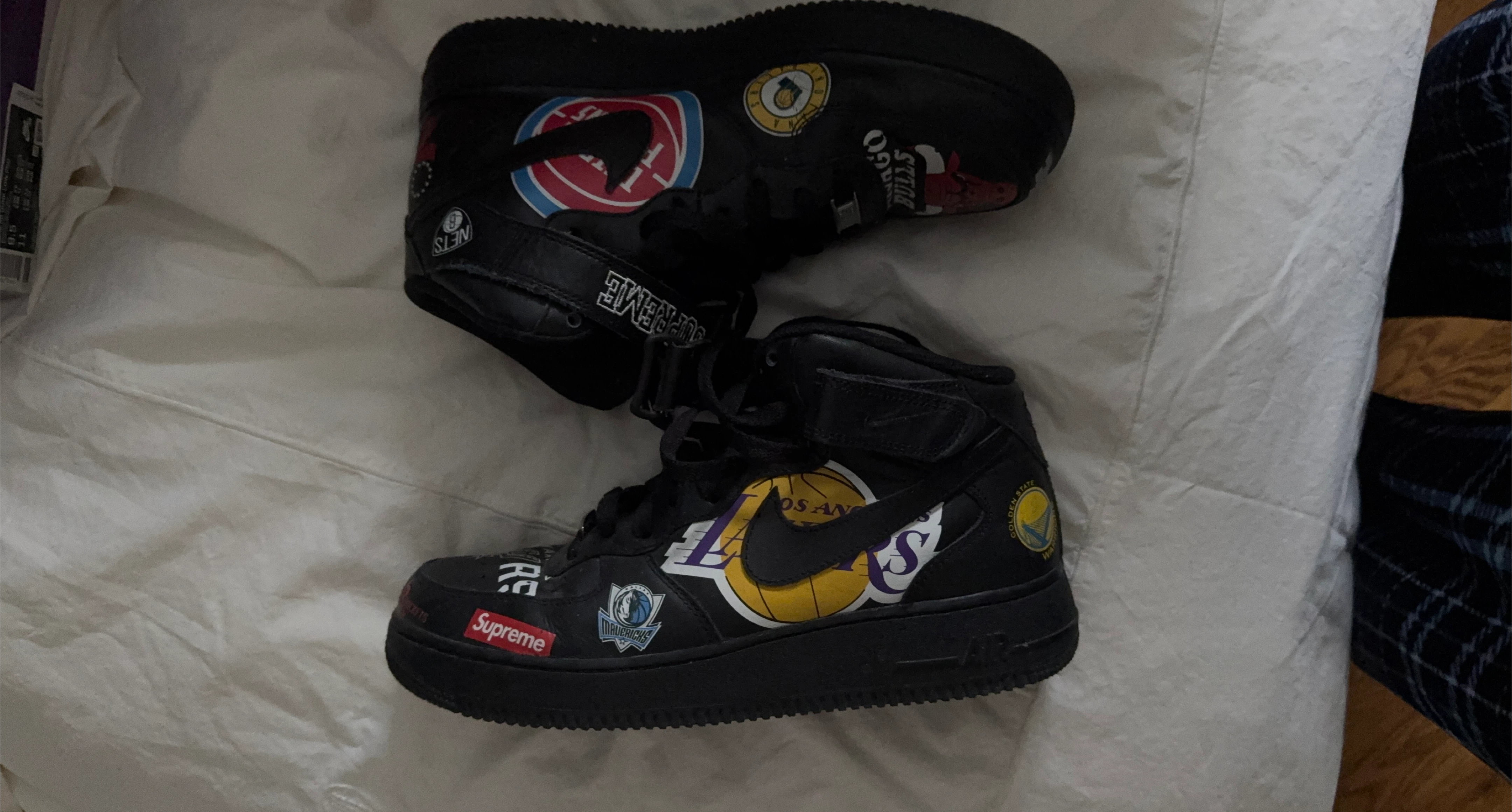 Nike Air Force 1 Mid '07 Supreme NBA Black