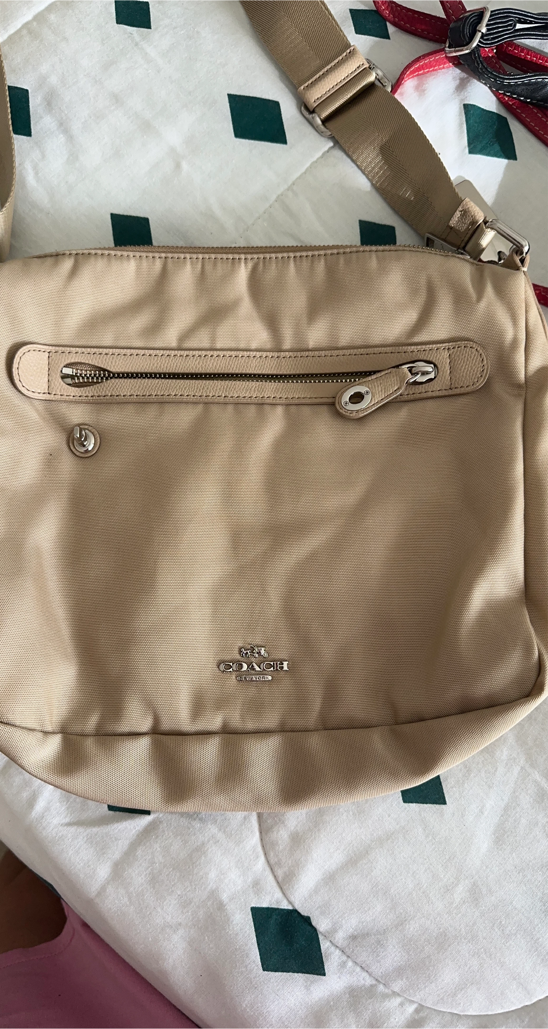 Coach Crossbody Bag - Light Beige