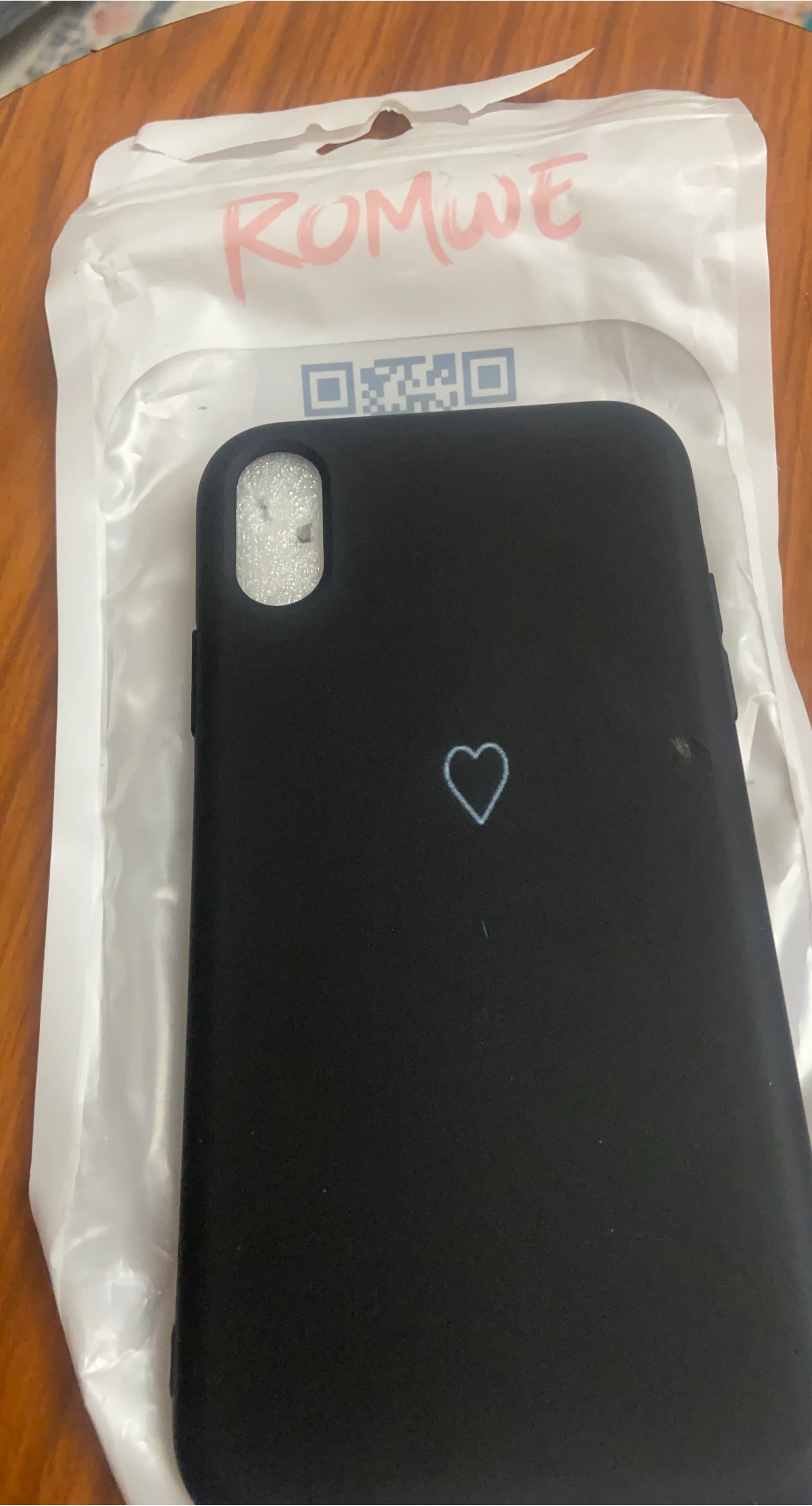 ROMWE Black Phone Case