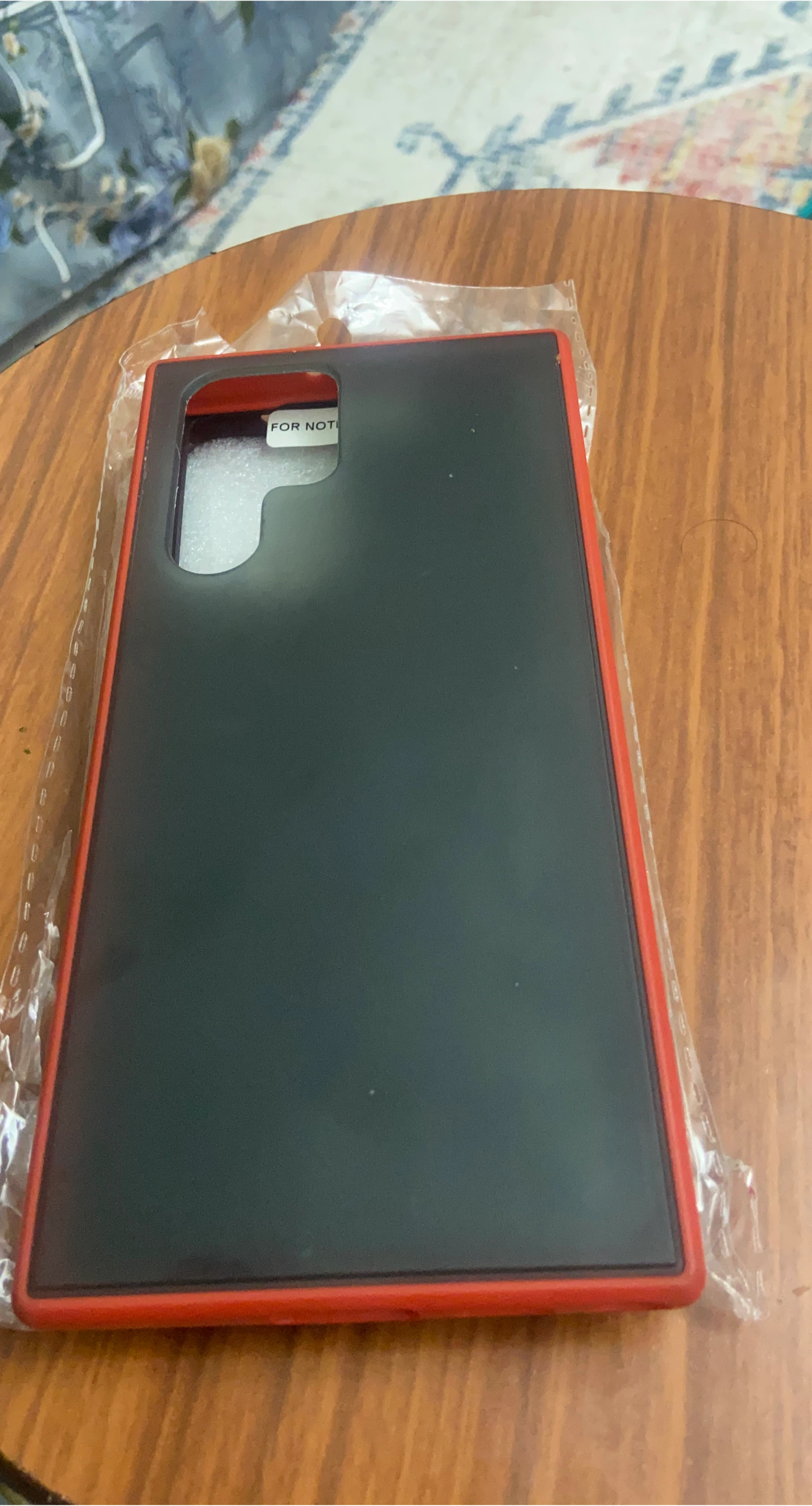 Phone Case - Black with Red Trim