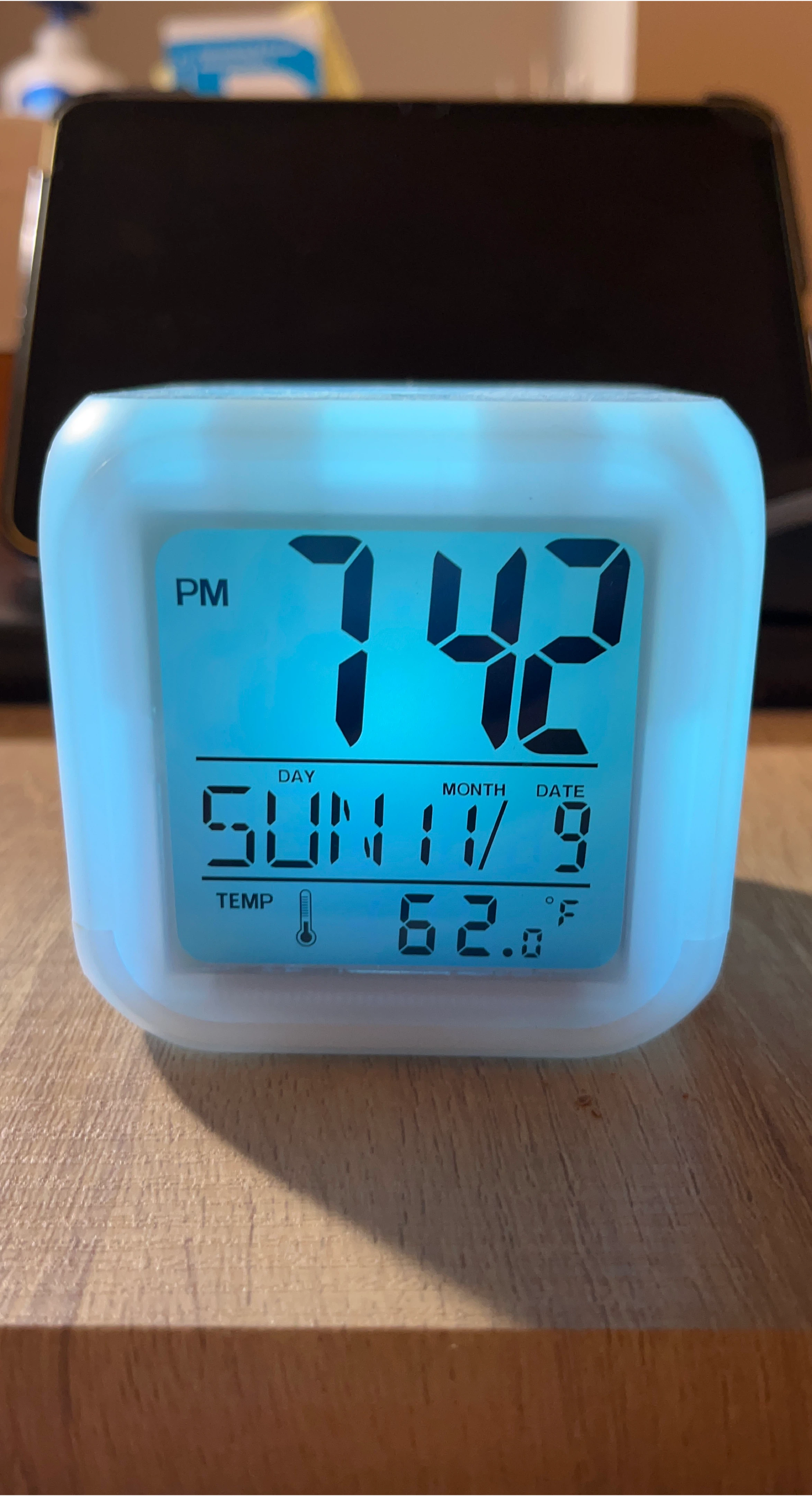 Digital Alarm Clock with Temperature Display