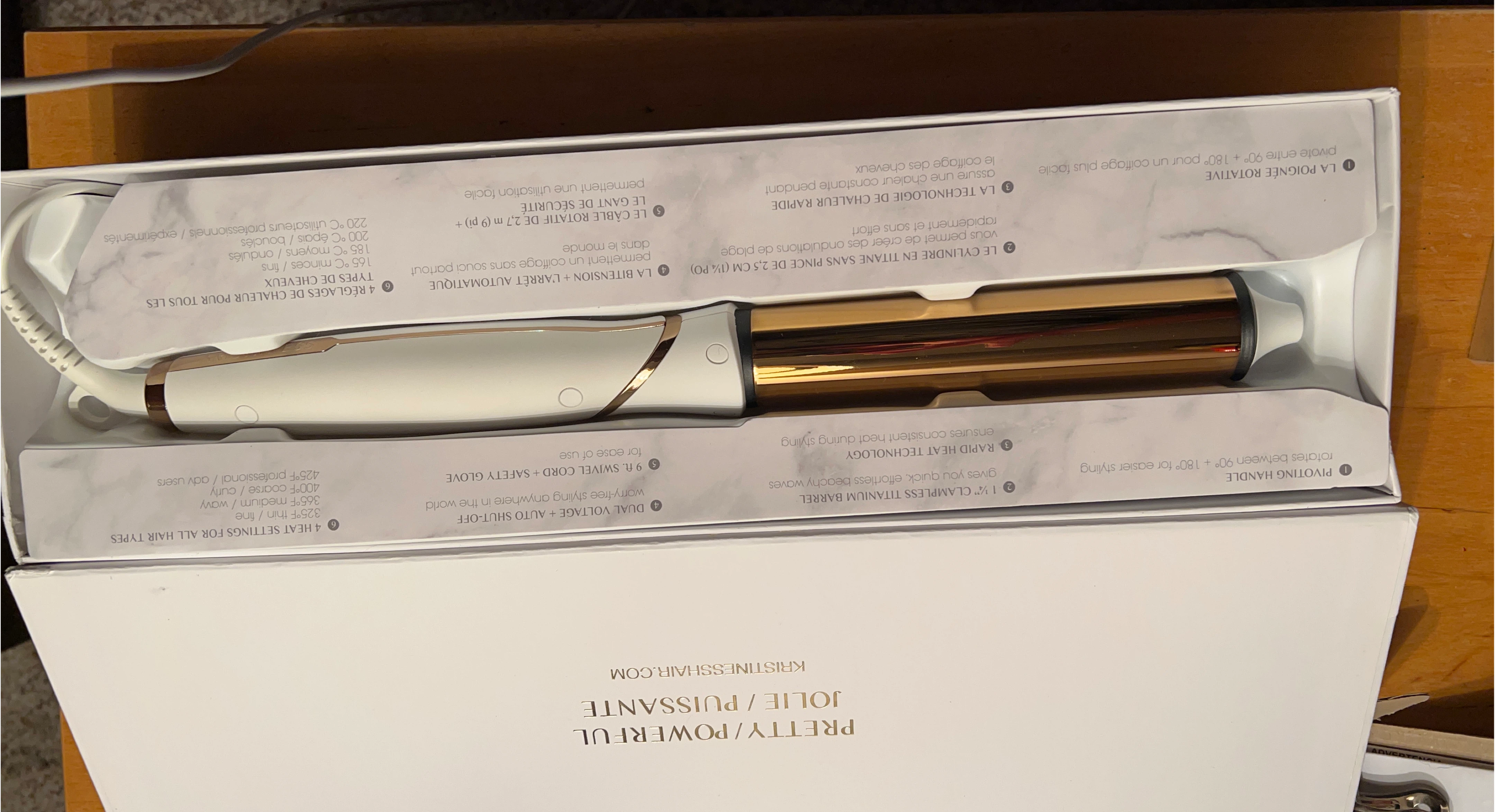 Kristin Ess 1.25" Titanium Curling Iron -  New!