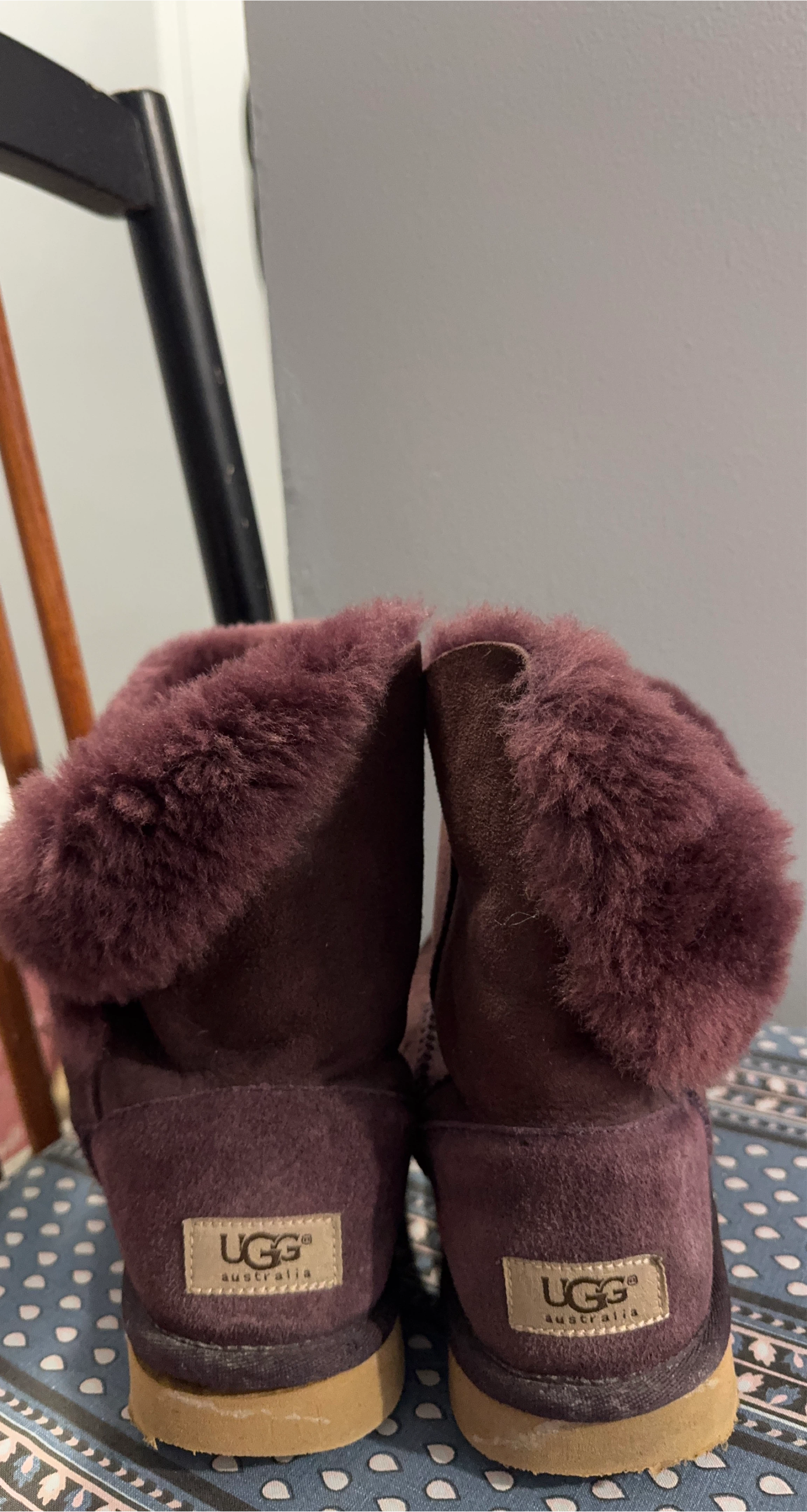 UGG Australia Boots, Size 7, Plum