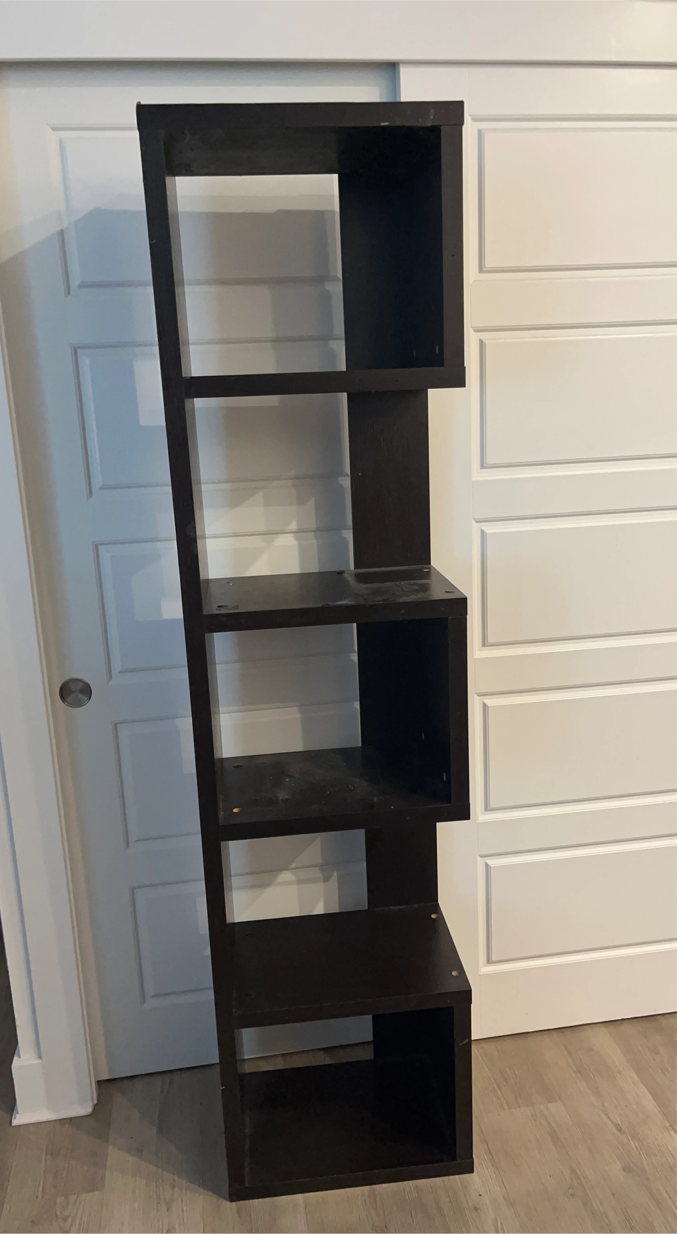 Dark Brown Wooden Shelf Unit